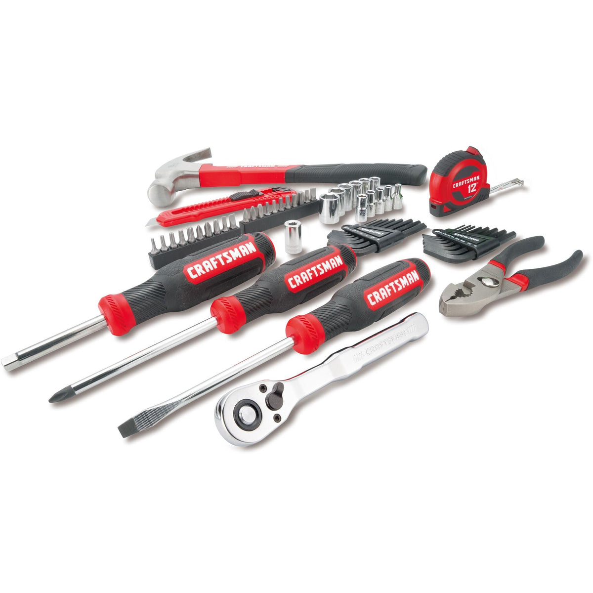 CRAFTSMAN 57 Piece Mechanics Tool Set Home Tool Set Sockets - CRAFTSMAN Official Imagery - 5