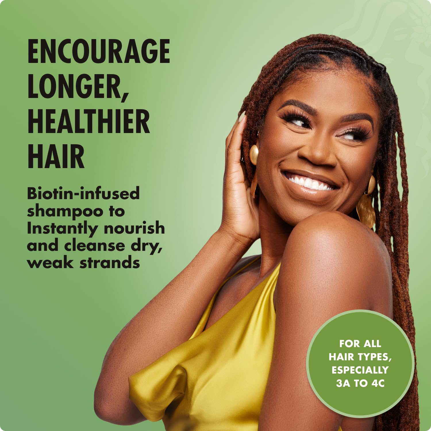 Mielle Organics Rosemary Mint Hair Strengthening Biotin Shampoo - Moisturizing - Mielle Organics Official Product View 3