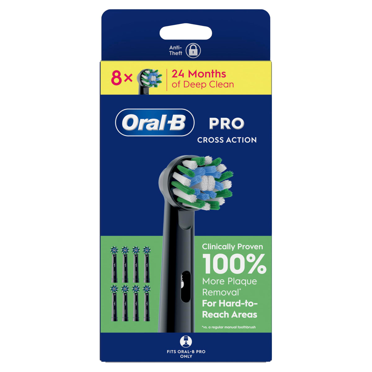 Oral B Pro Cross Action Electric Toothbrush Head X Shape and - Oral-B Official Imagery - 4
