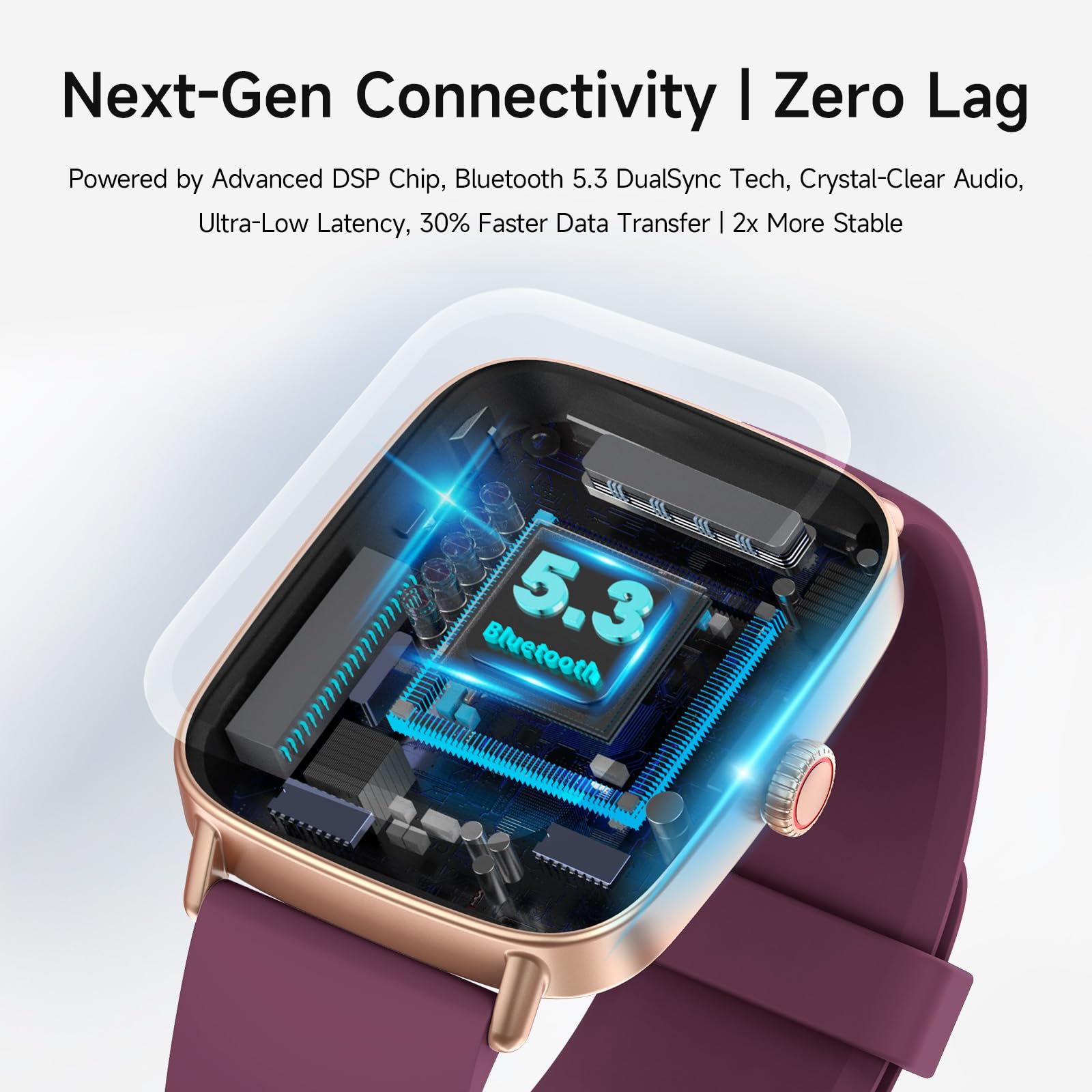 aeac Smart Watch for Women, 1.85" HD Smartwatch Compatible iPhone/Sams - View 5