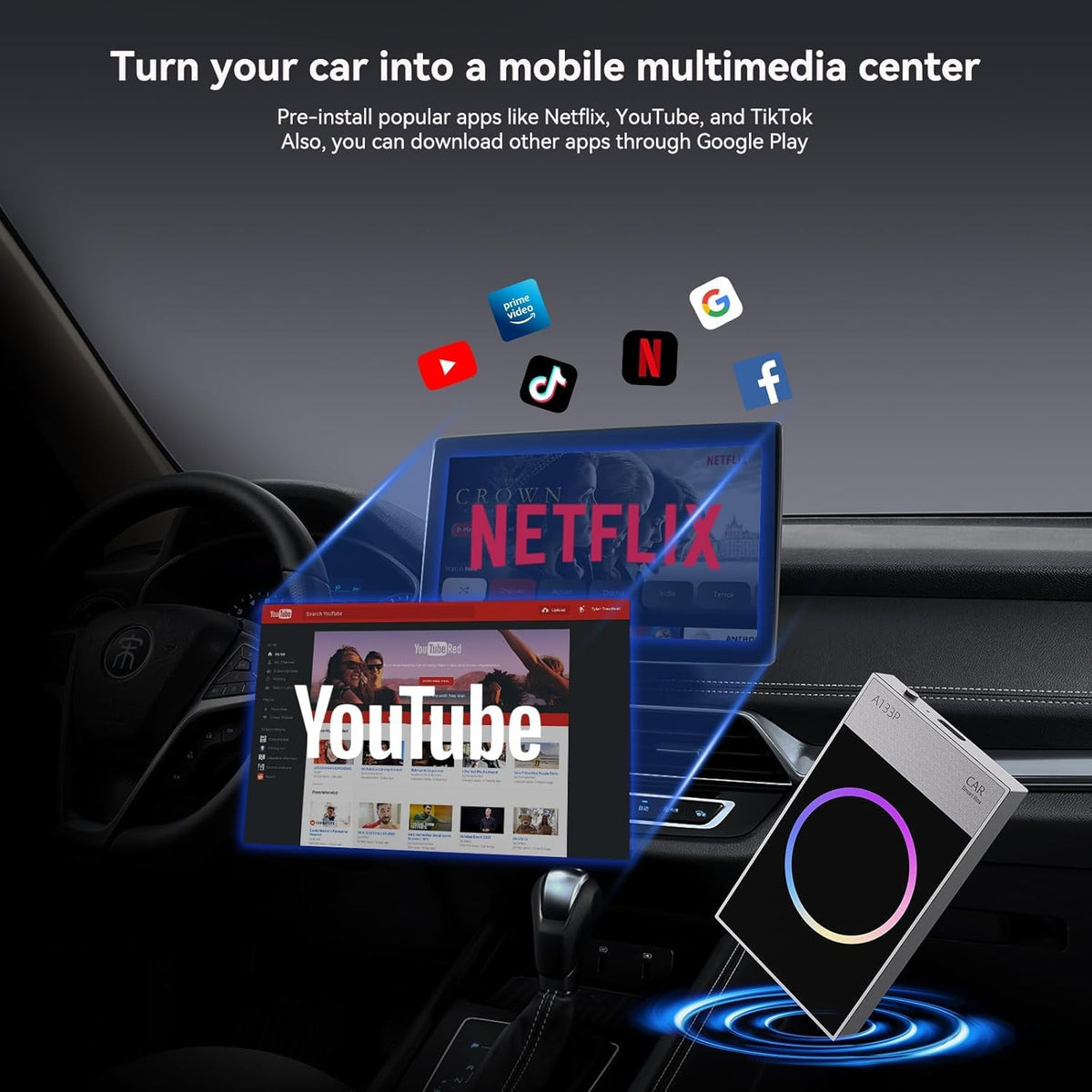 Wireless CarPlay Adapter Carplay Ai Box Wireless Carplay - LVEHO Official Imagery - 4
