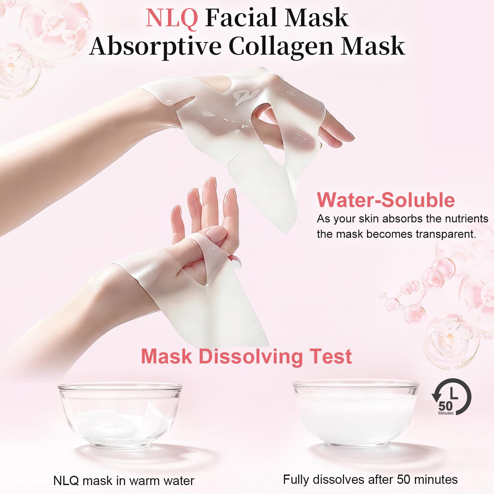 NLQ Bio-Collagen Face Mask Overnight Hydrogel Deep Mask - NLQ