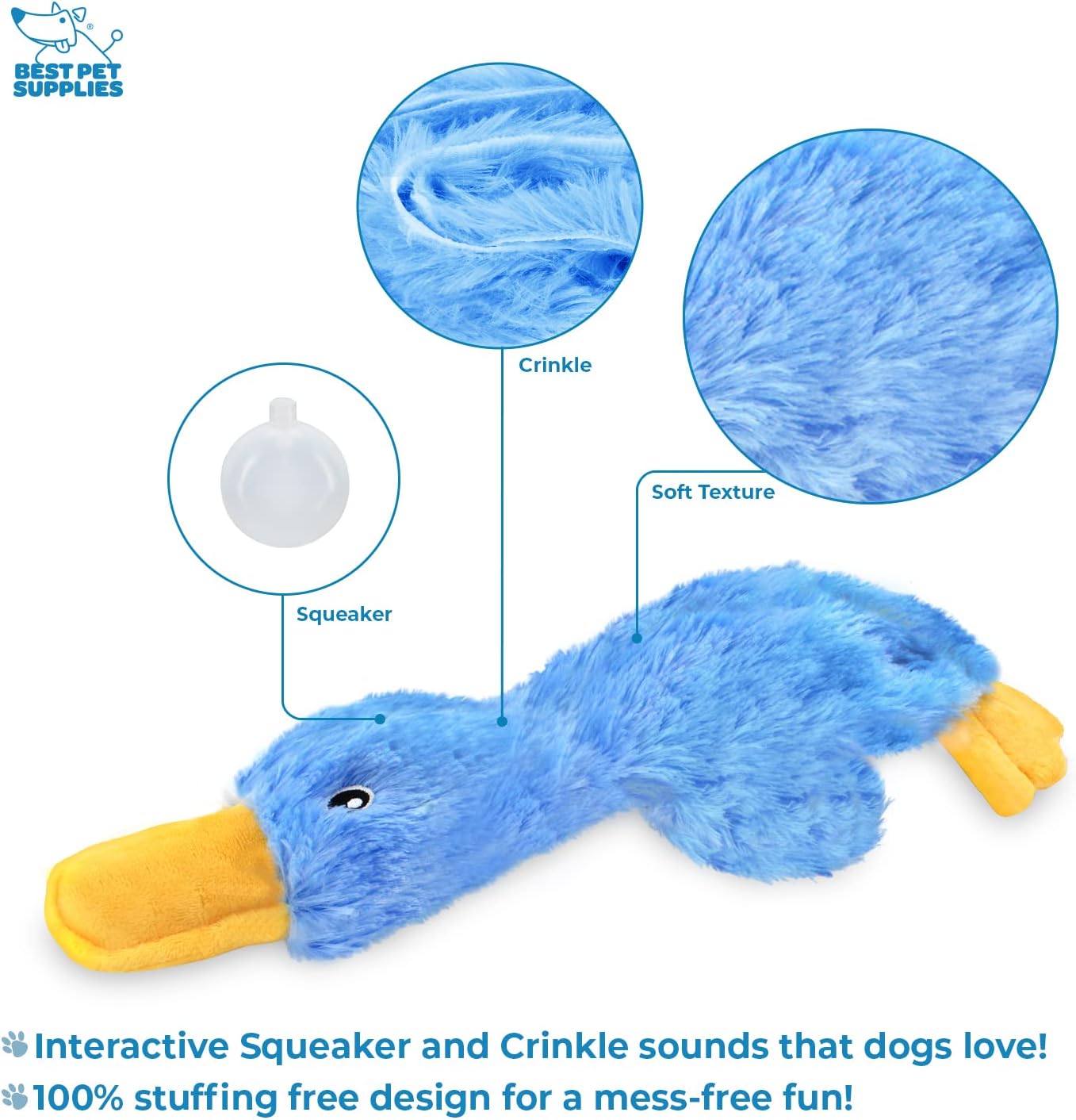 Best Pet Supplies interactive squeaky dog chew toy with durable design, ideal for active chewers and playful dogs.