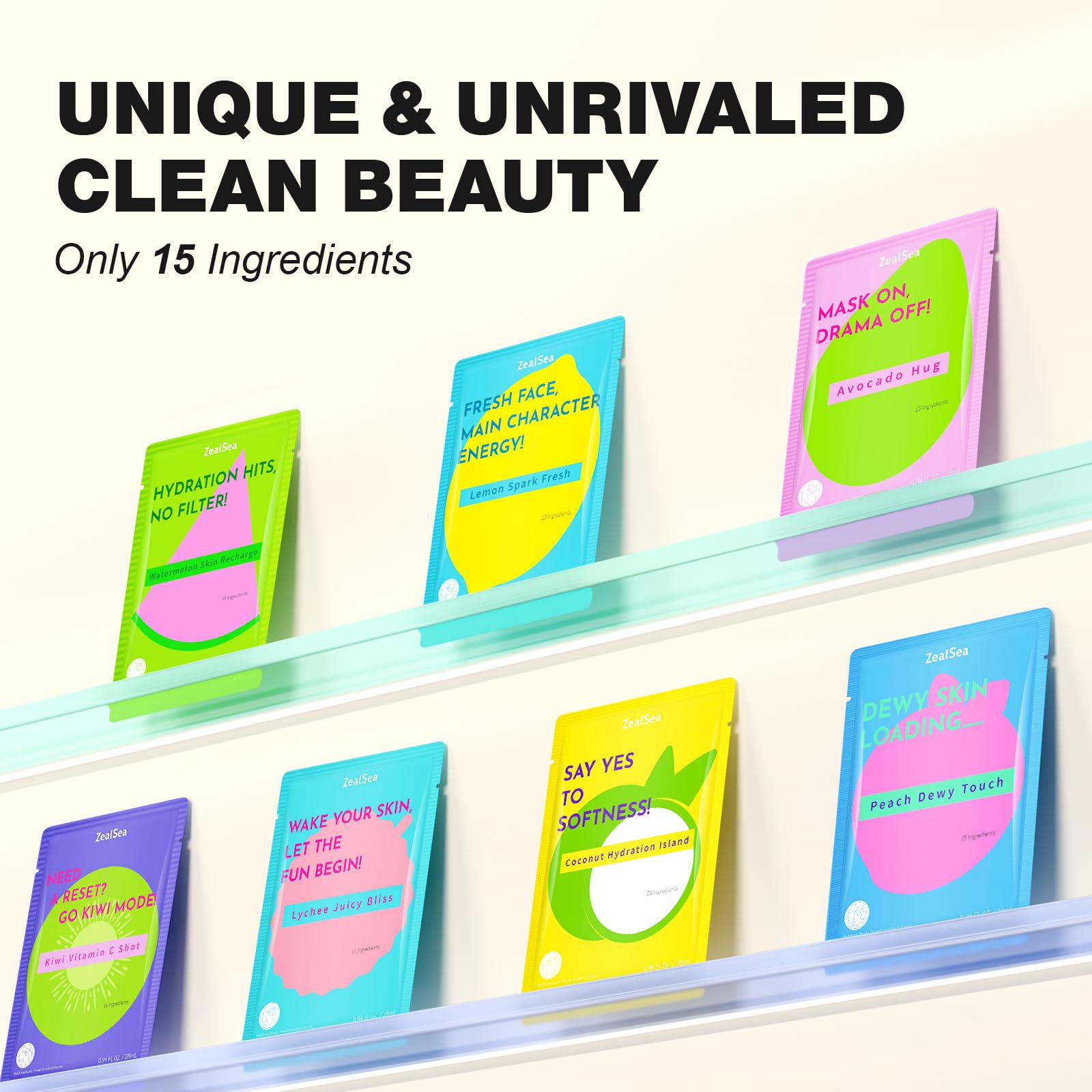 ZealSea EWG Face Mask Skincare Set, Spa Sleepover Party Gifts - ZealSea