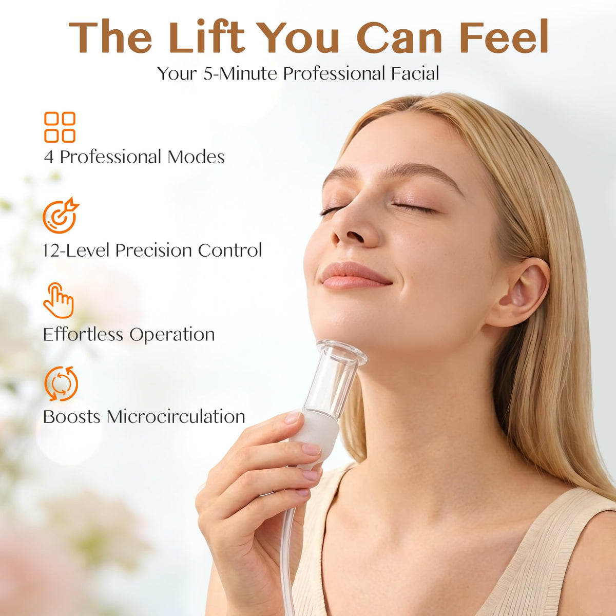 Electric Facial Cupping Set Face Cupping Device with 4 Modes - Drizzlen Official Imagery - 3