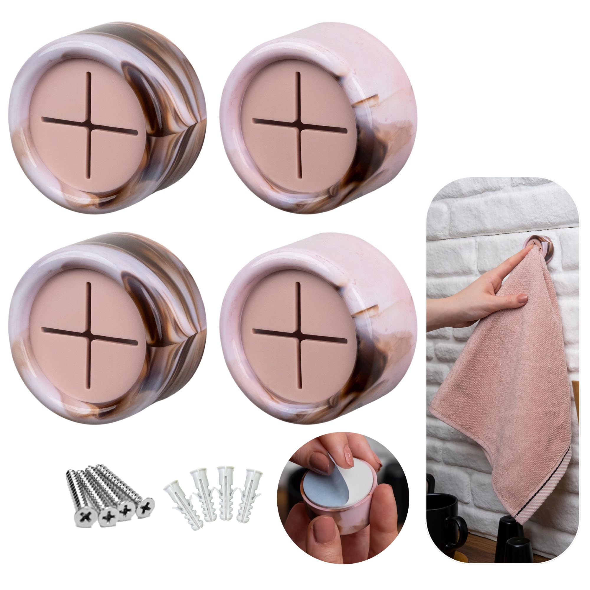 HEFA Towel Hooks, Towel Holder, Dish Towel Holder, Kitchen Organizatio - View 4