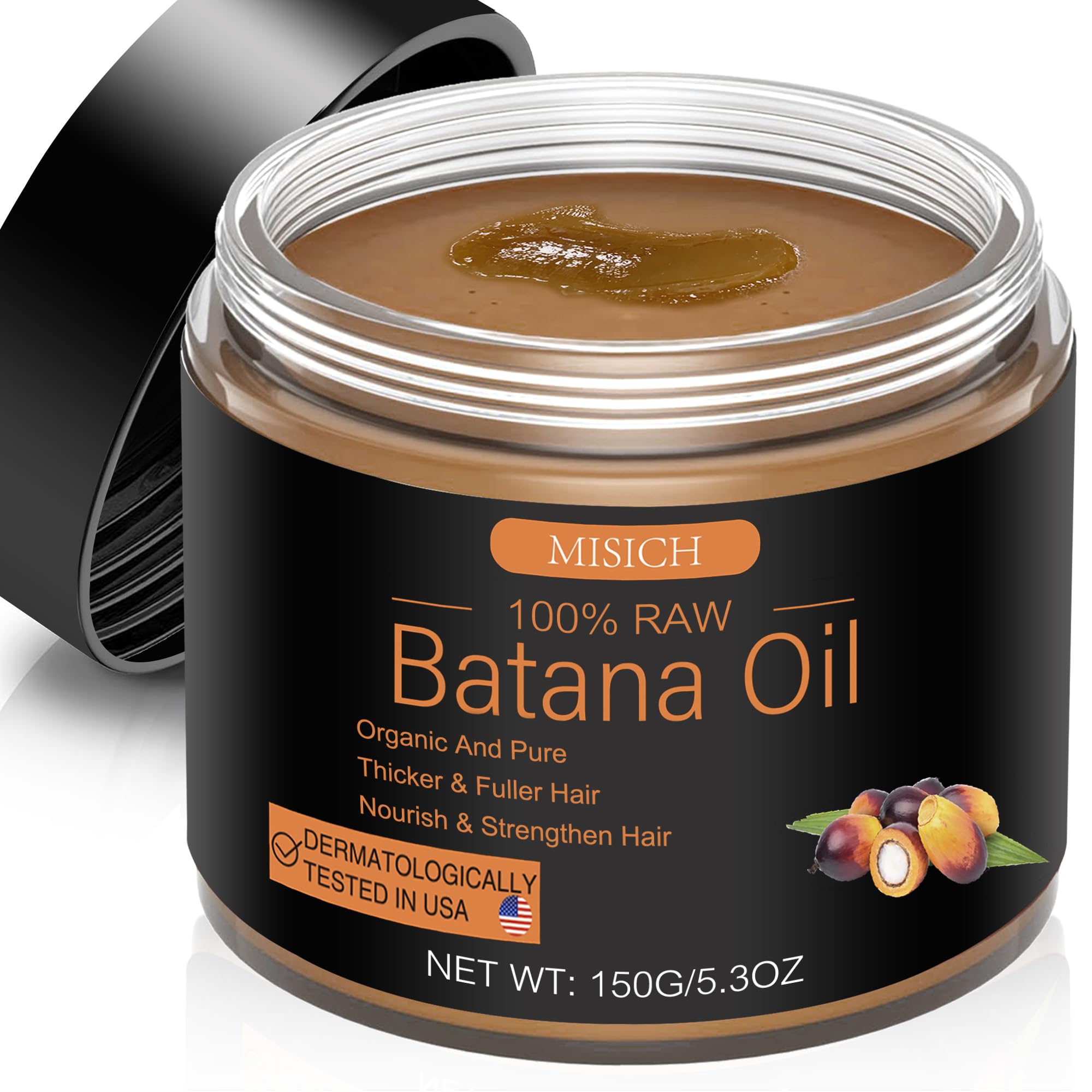 MISICH Raw Batana Oil for Hair Growth, 100% Natural Pure Botana Oil Paste from - MISICH Official Product View 2