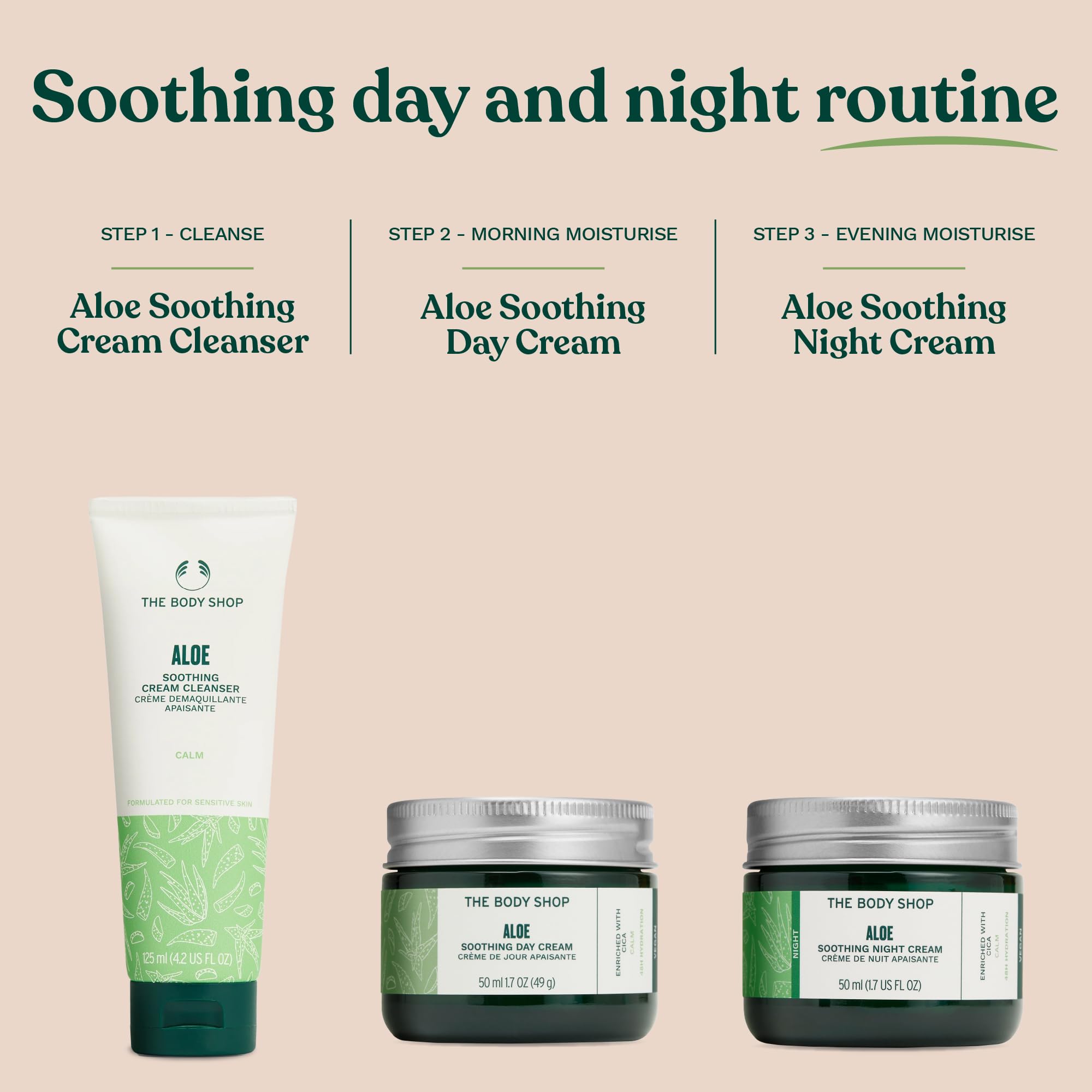 The Body Shop Aloe Vera Night Cream, For Sensitive Skin, Vegan, 50ml