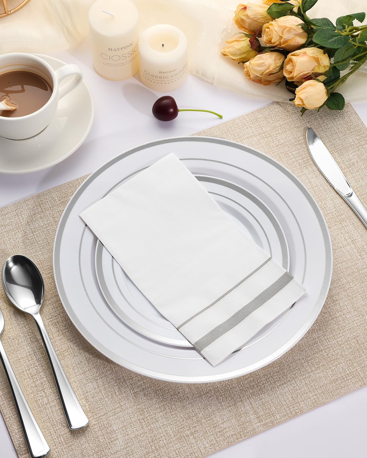 Goodluck 200 Pack 3-Ply Disposable Napkins - Soft & Absorbent - Goodluck Official Product View 4