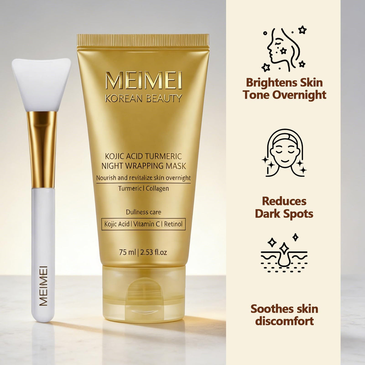 GFG Meimei Turmeric Wrapping Mask With Vitamin C - GFG Official Imagery - 3