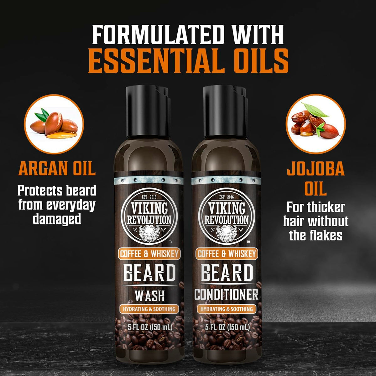 Viking Revolution Beard Conditioning Kit CoffeeWhiskey 5 - Viking Revolution Official Imagery - 6
