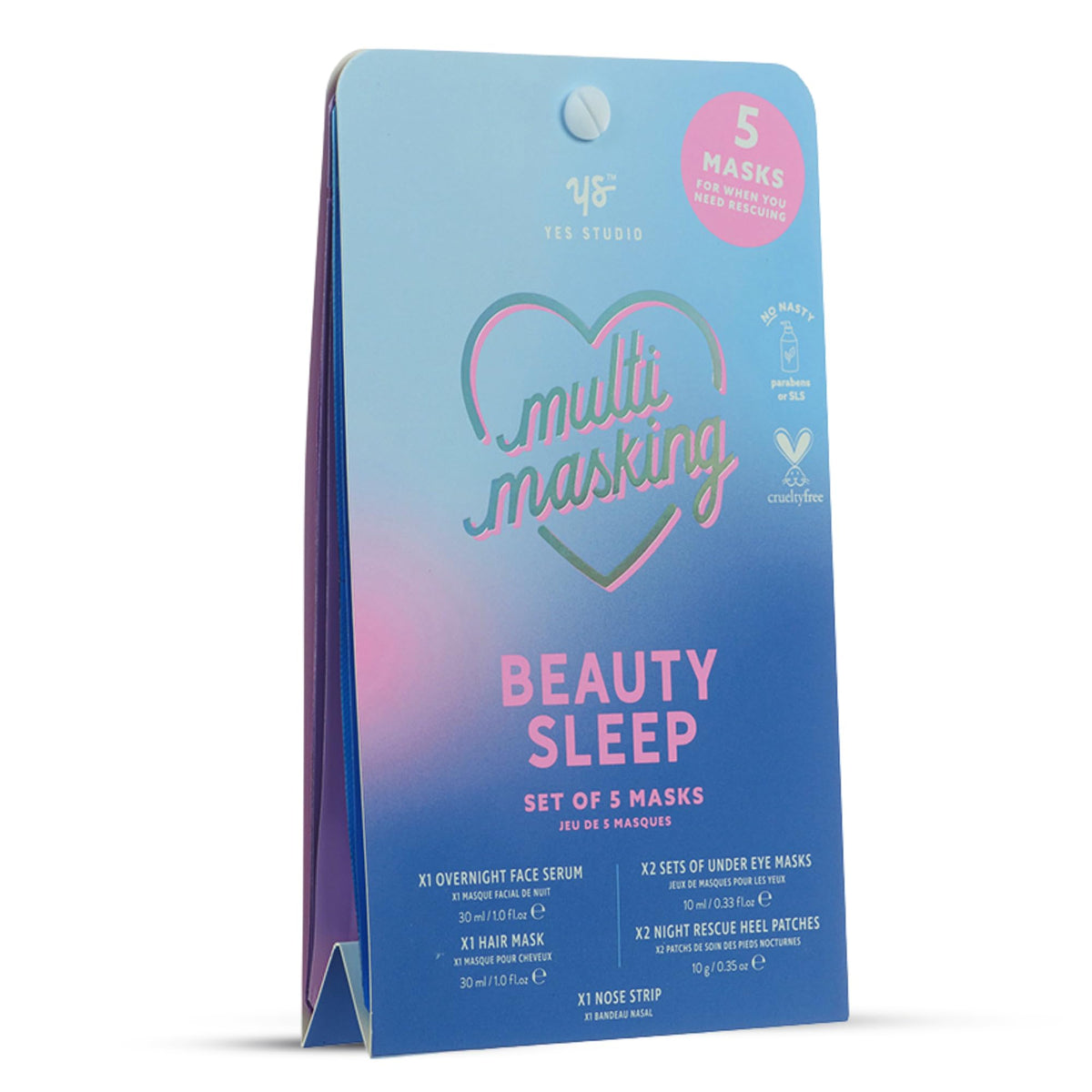 Beauty Sleep Overnight Action 5 Pack Multi Purpose Mask Set - Yes Studio Official Imagery - 2