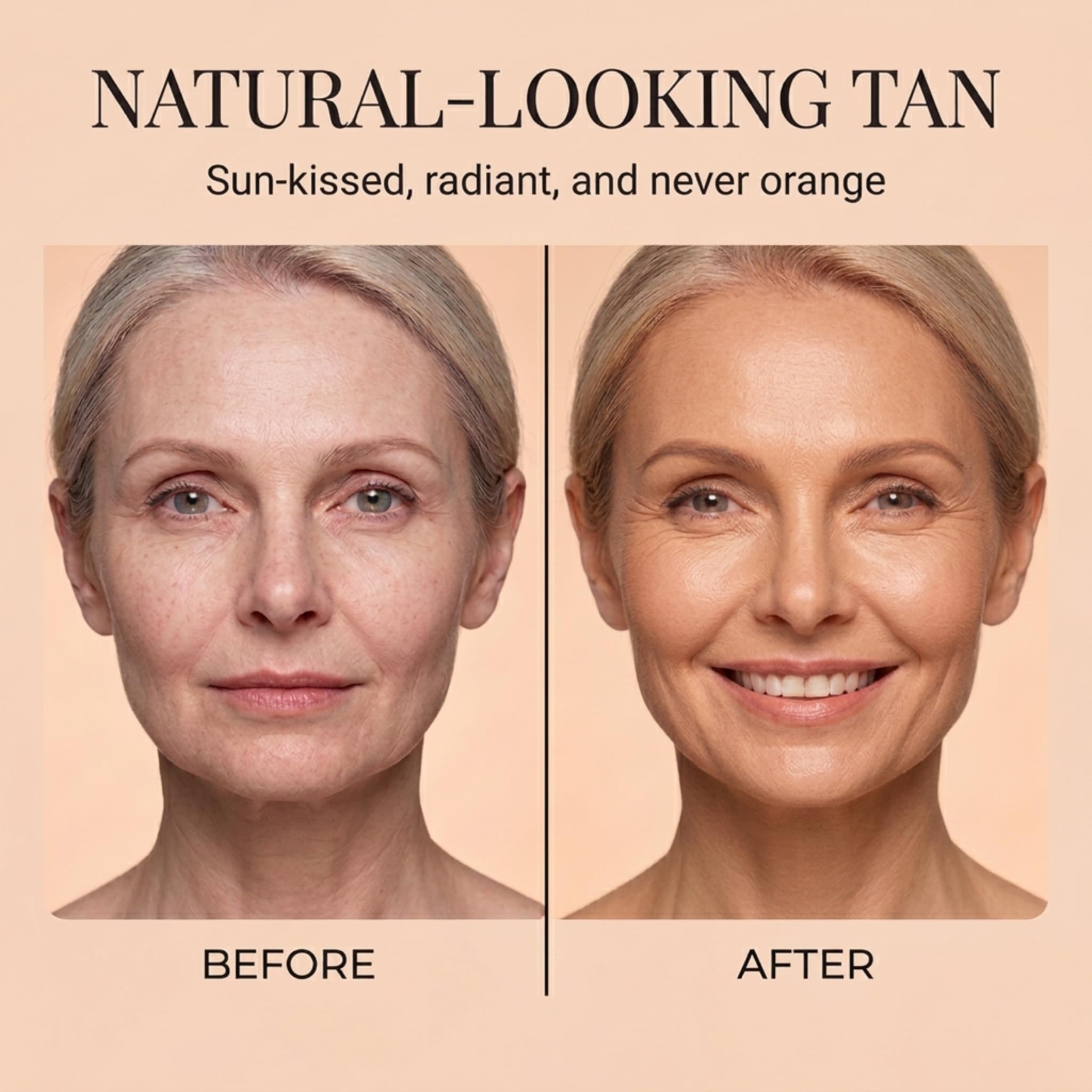 GOLDEN STAR BEAUTY Face Tanner – Self Tan Serum w - Hyaluronic Acid and Organic - GOLDEN STAR BEAUTY Official Product View 3