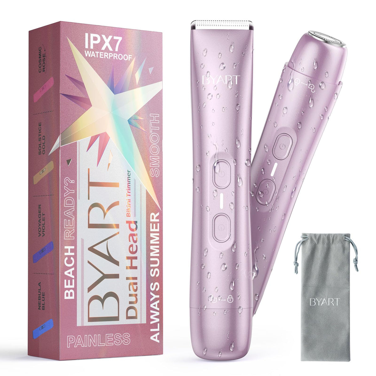 2 in 1 Dual Head Bikini Trimmer for Women Body Hair Trimmer - BYART Official Imagery - 2