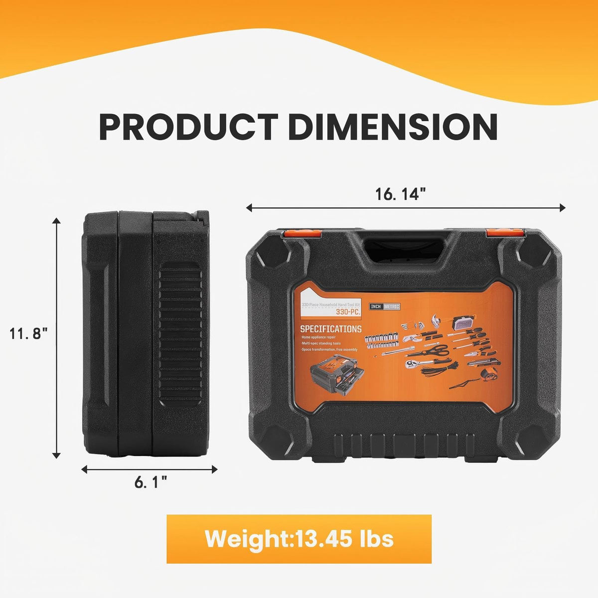 330 Piece Tool Kit Set for Home Dorm Repair with Pull Out - KMFurnila Official Imagery - 3