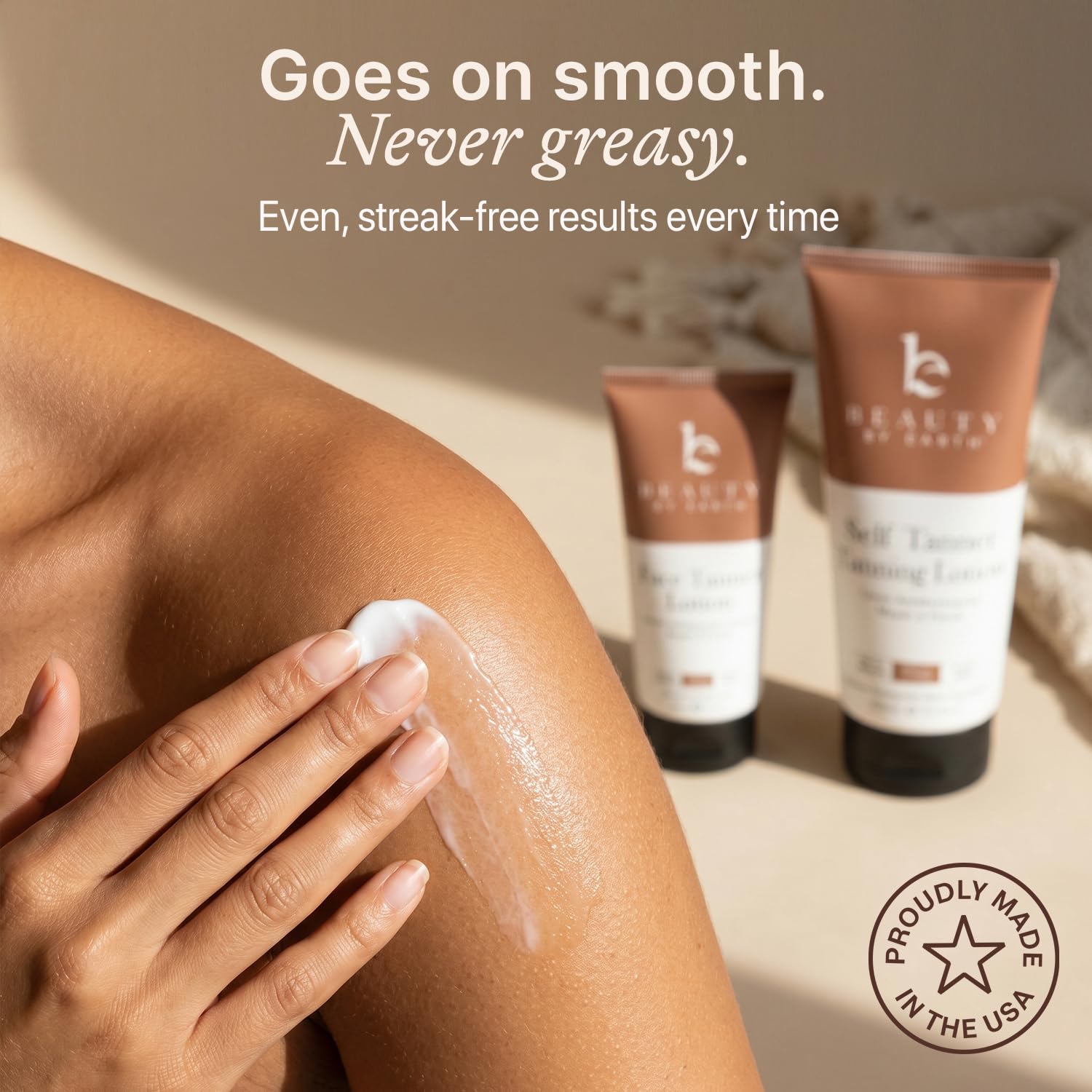 Self Tanner Face & Body - With Organic Aloe Vera & Shea Butter - Beauty by Earth Official Product View 5
