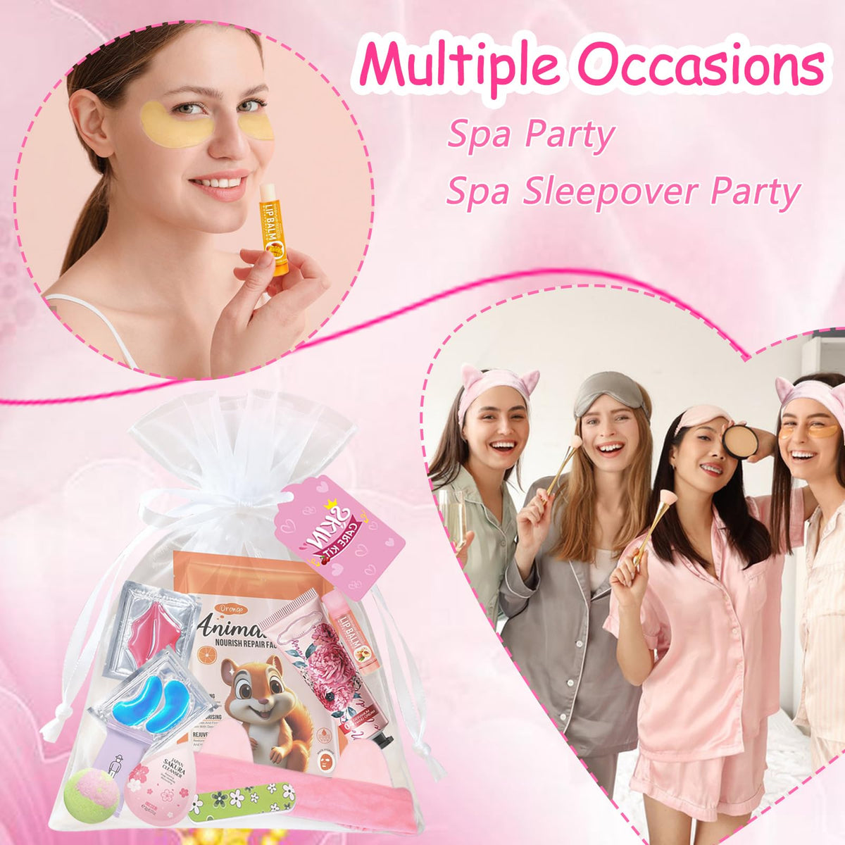 144 PCS Spa Party Supplies for Women Spa Day Favors - SSGP Official Imagery - 4