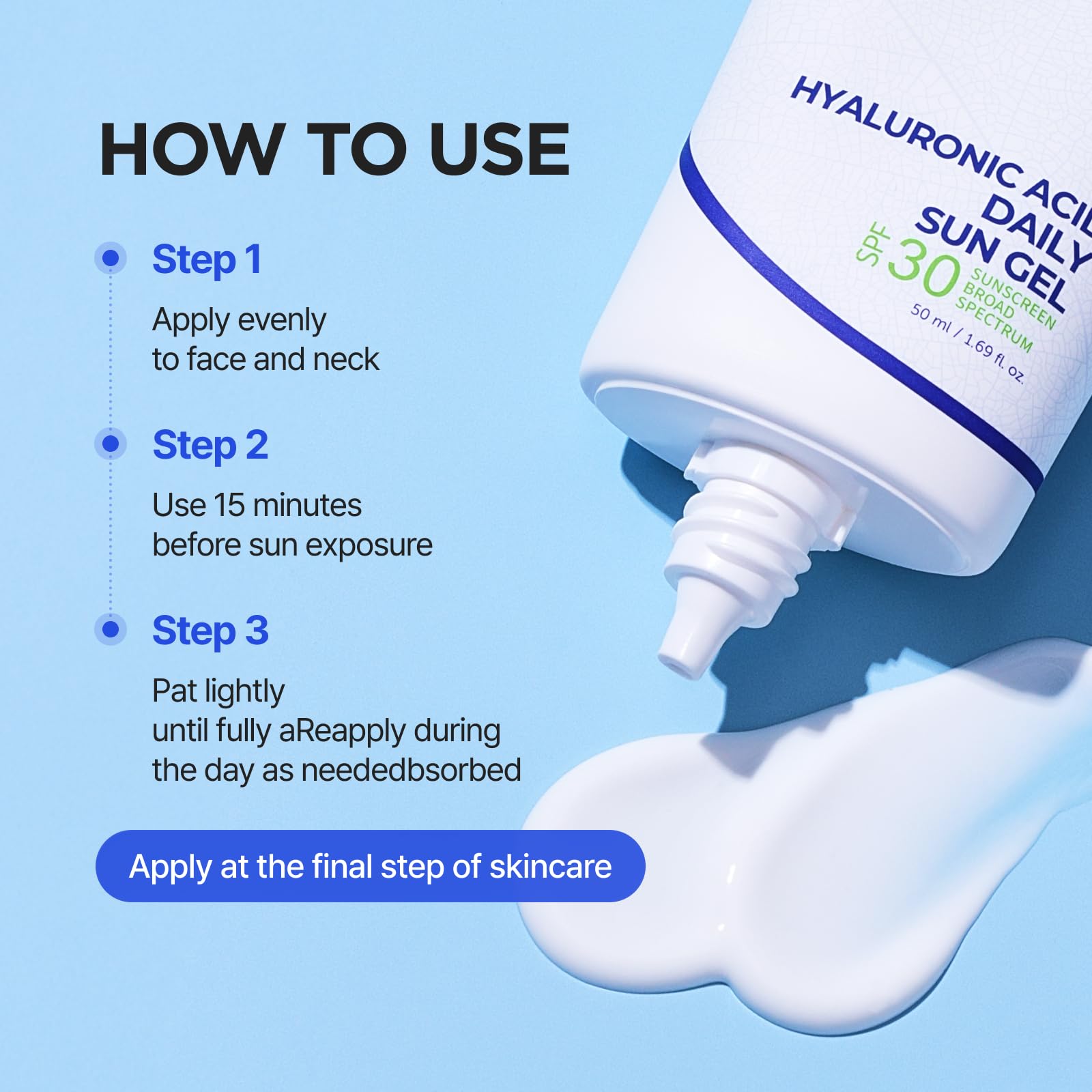 ISNTREE Hyaluronic Acid Daily Sun Gel SPF 30 - Korean Face Sunscreen with Hyaluronic - IsNtree Official Product View 8
