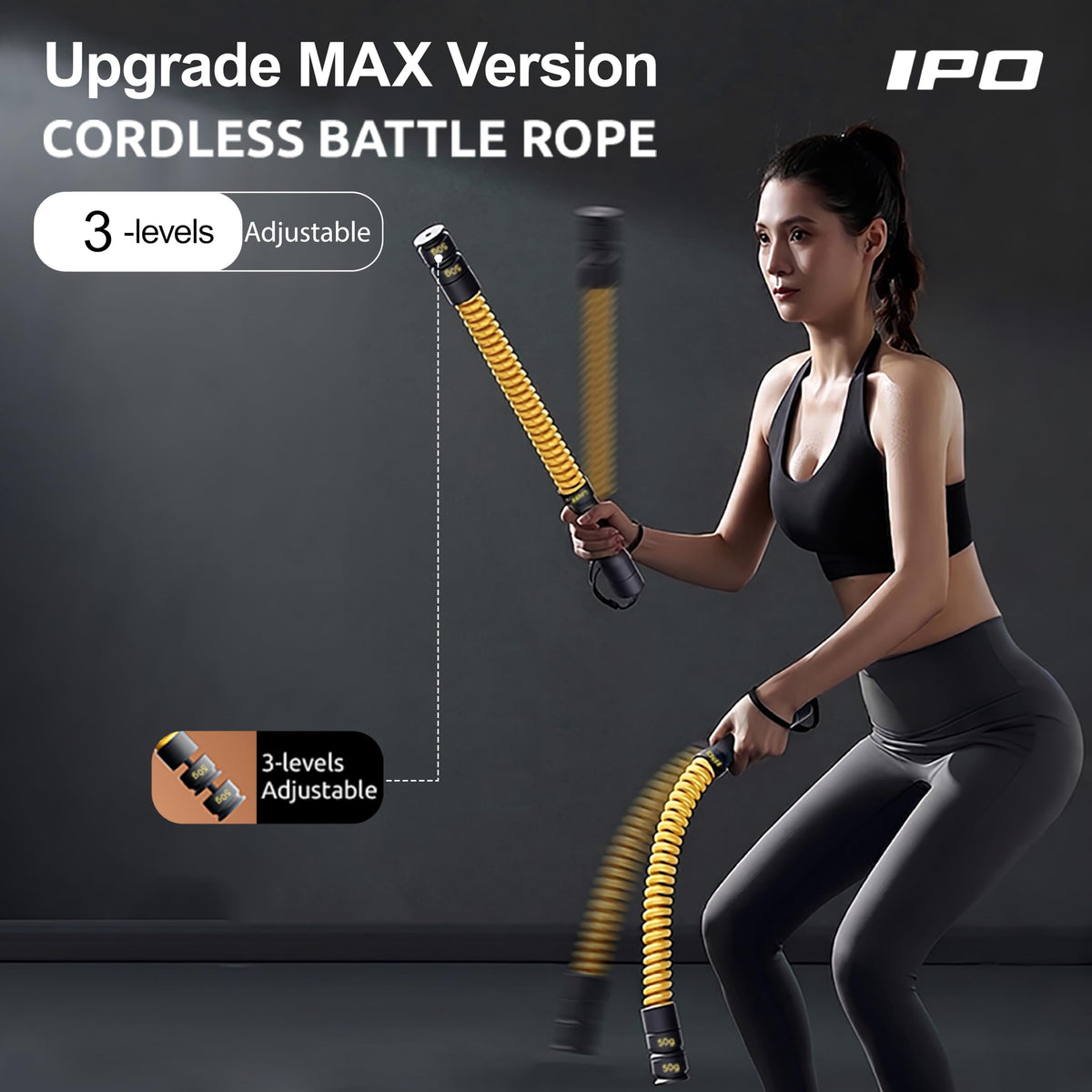 IPO 2026 Upgrade Weighted Ropeless Battle Ropes Heavy Duty - IPO Official Imagery - 4