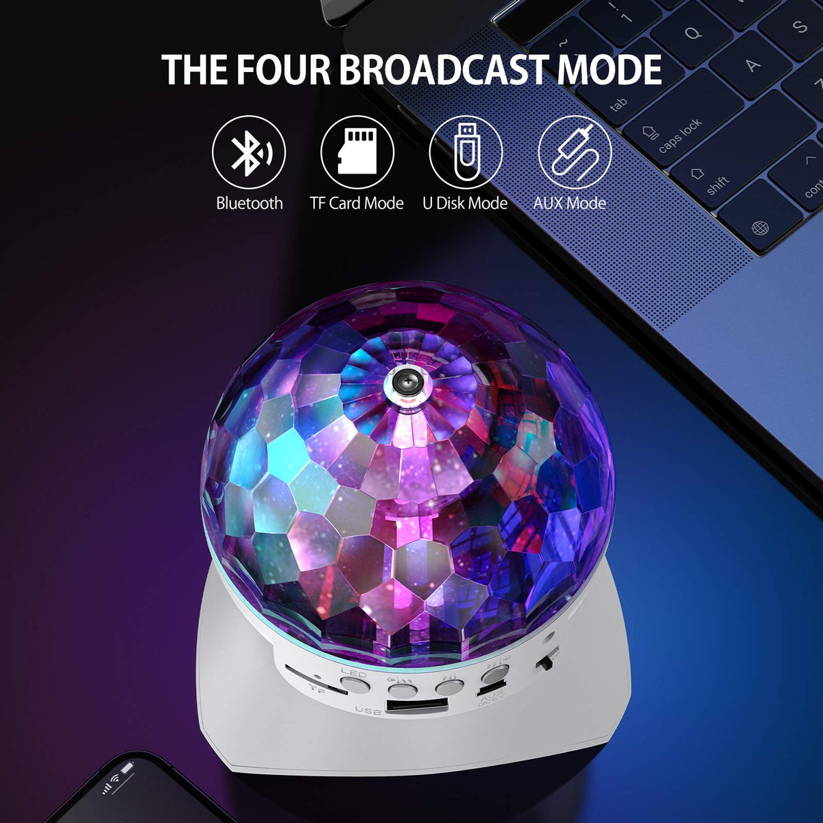 Disco Ball Home Party Light Show Speaker - HTRise Official Imagery - 4