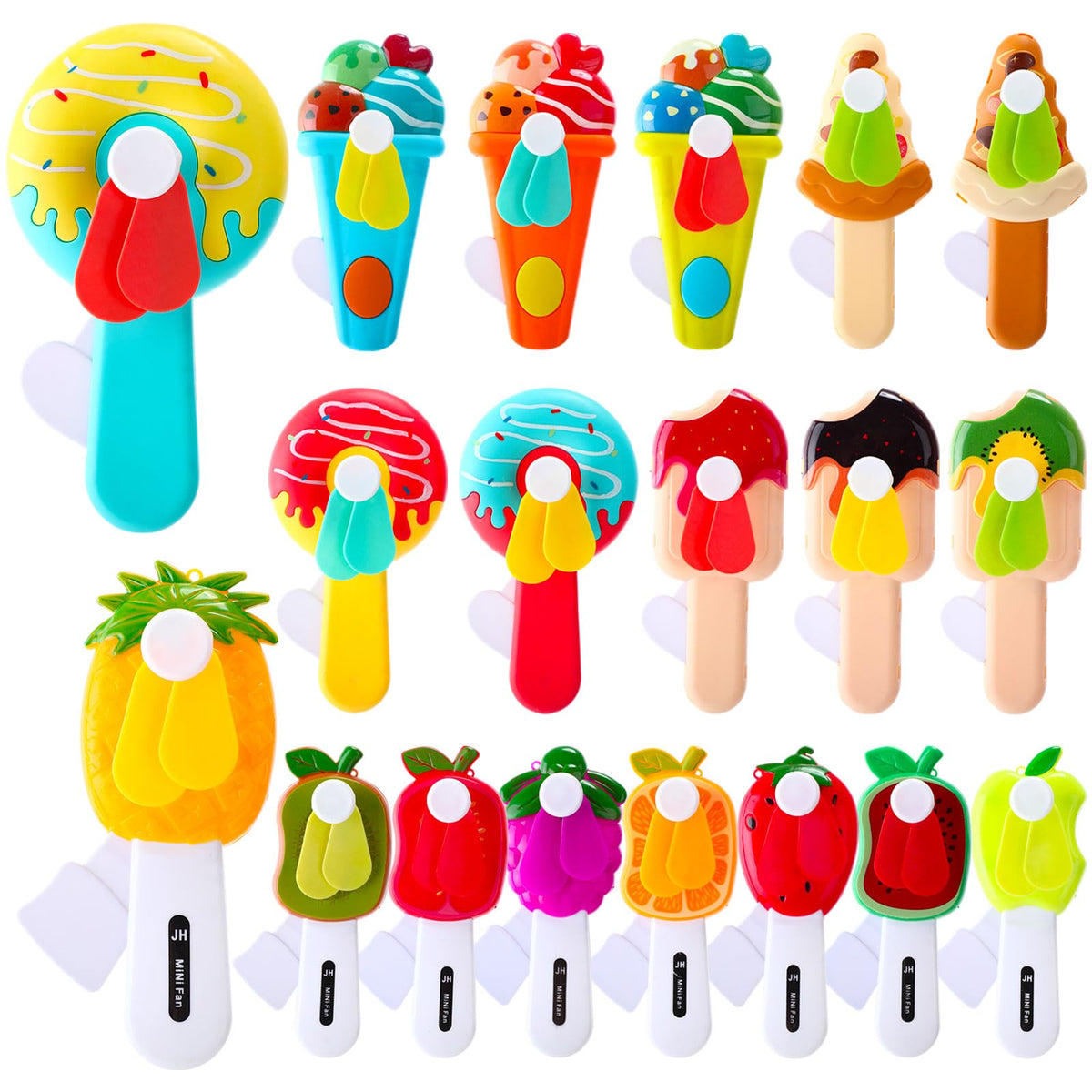 38 Pcs Mini Fans Bulk Cute Sweet Treats Handheld Fan Party - Kittmip Official Imagery - 1