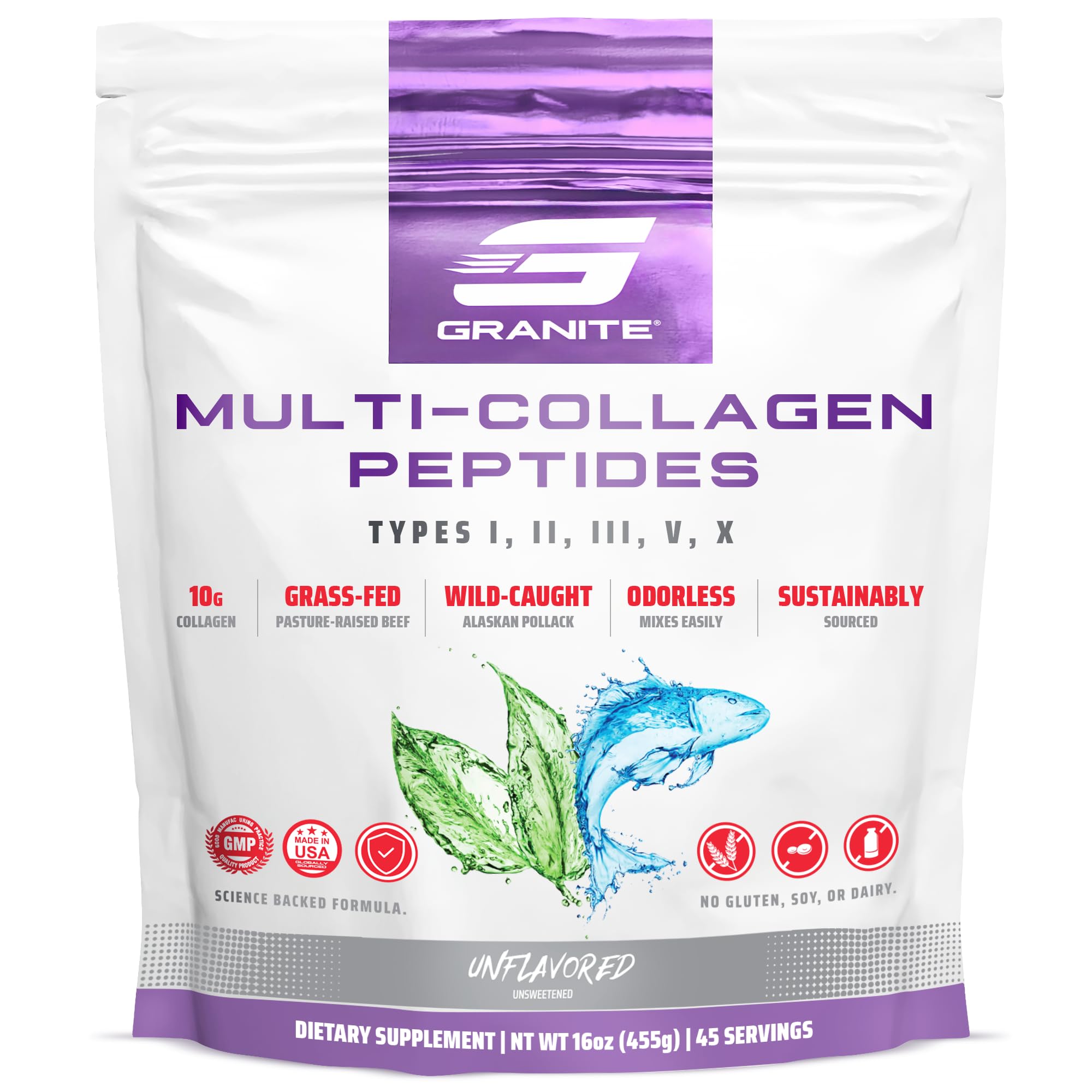 Granite Supplements Collagen Peptides Powder - Granite Supplements Official Imagery - 1