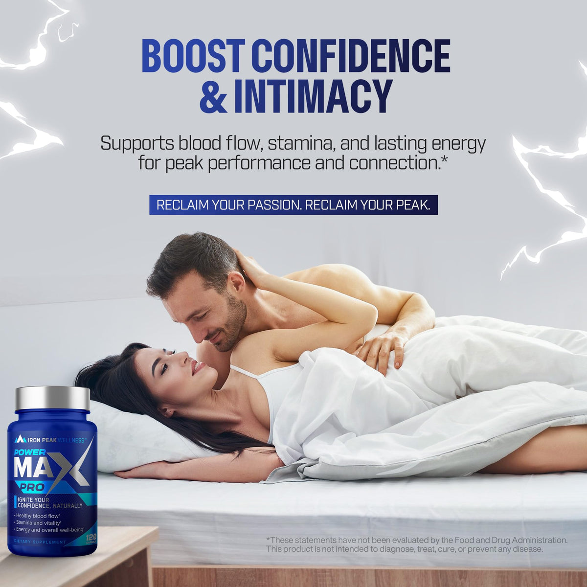 Testosterone Booster for Men Male Enhancing Supplement - IronPeak Wellness Official Imagery - 5