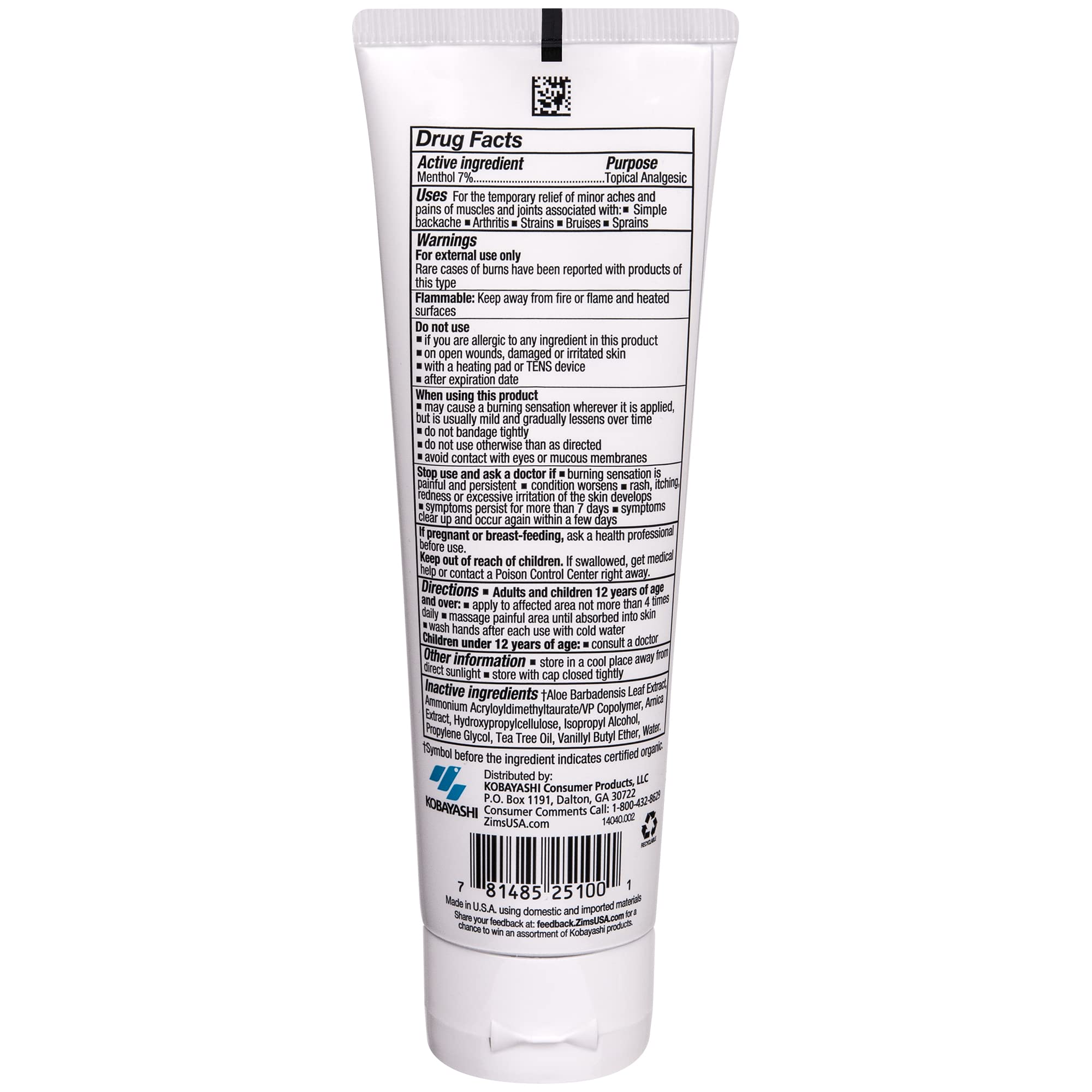 Zim's Max Freeze Pro Formula Gel, 4 Ounce