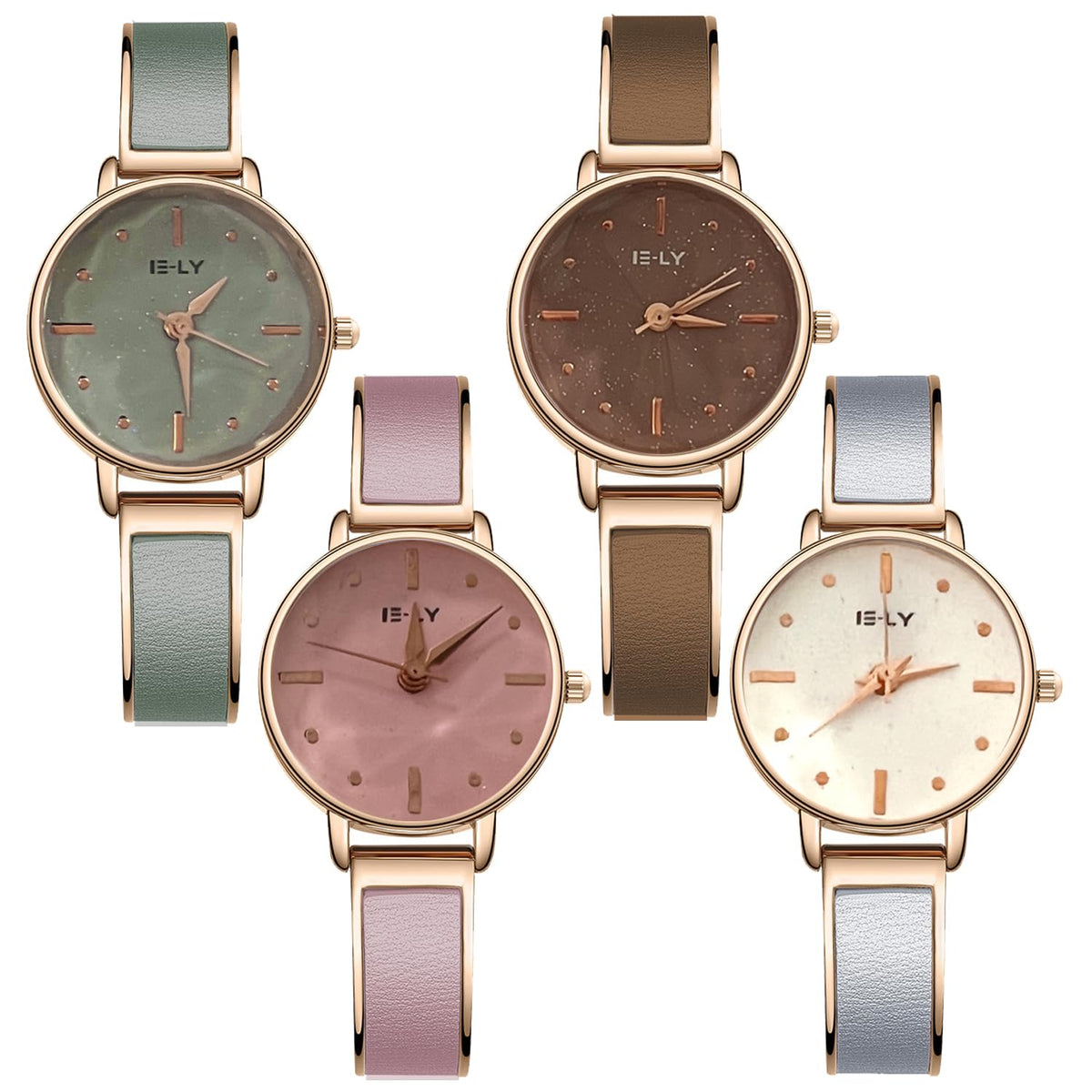 4 Pack Watches for Women Vintage Dress Analog Quartz Ladies - dayutech Official Imagery - 1