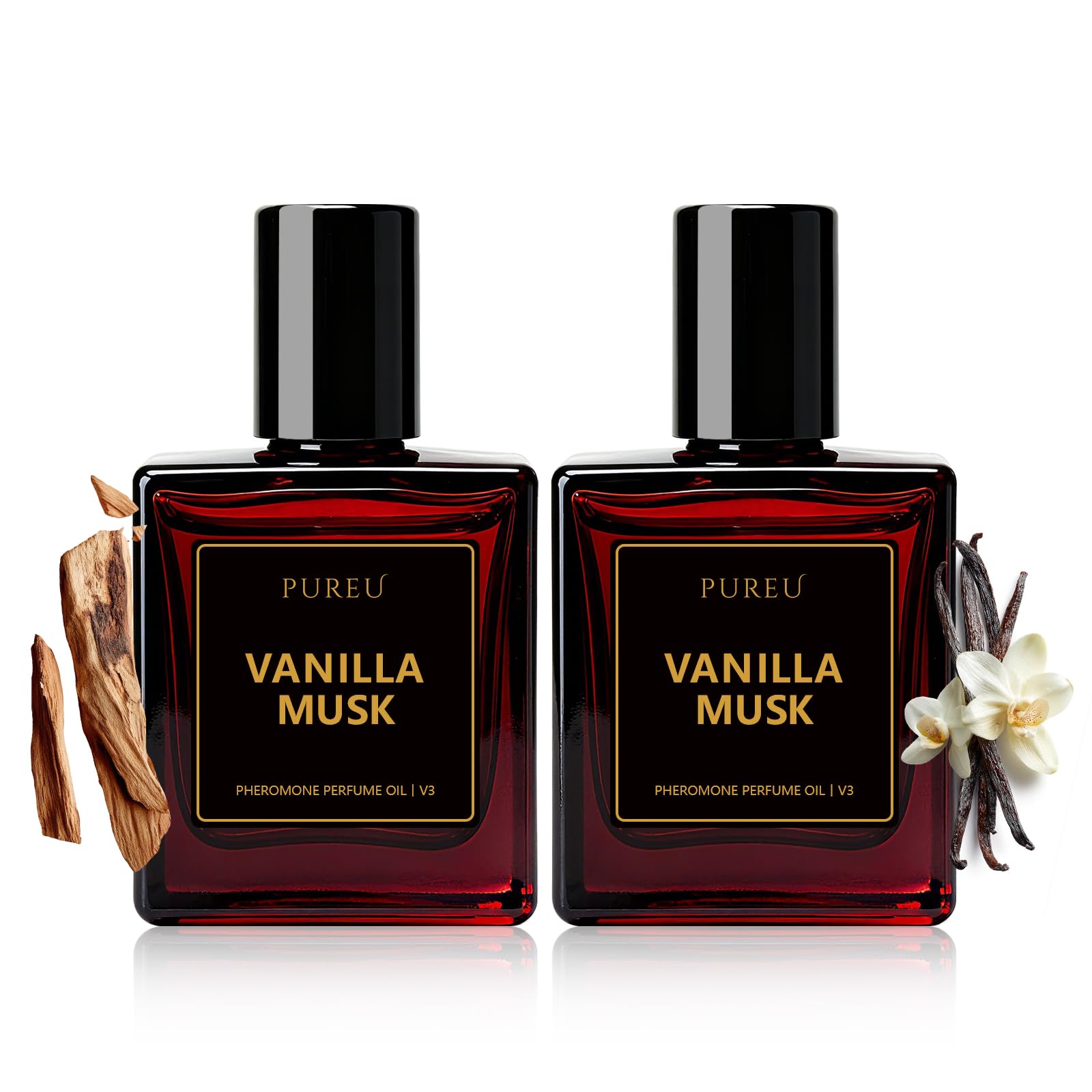 2 Pack Roll On Perfume Oil Pheromones Perfumes for Women, 0.34FL - Product Imagery