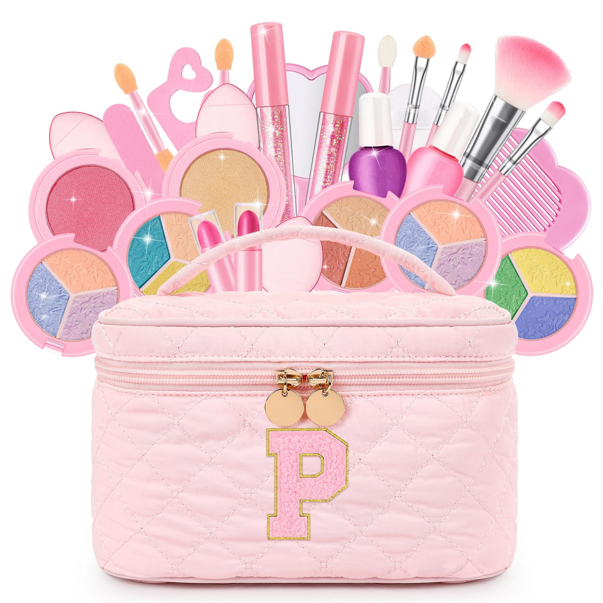 Kids Washable Makeup Set for Girls 29Pcs Real Make Up Toys - mibasies Official Imagery - 2