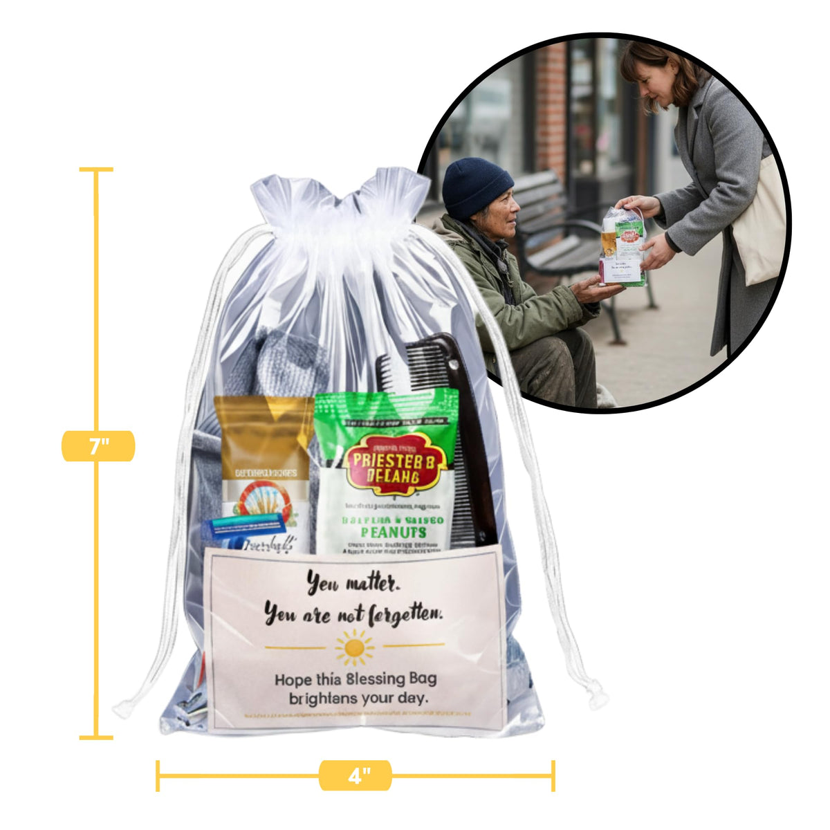 Homeless Care Package Complete Hygiene Kits for homeless - Premium Selection Official Imagery - 3