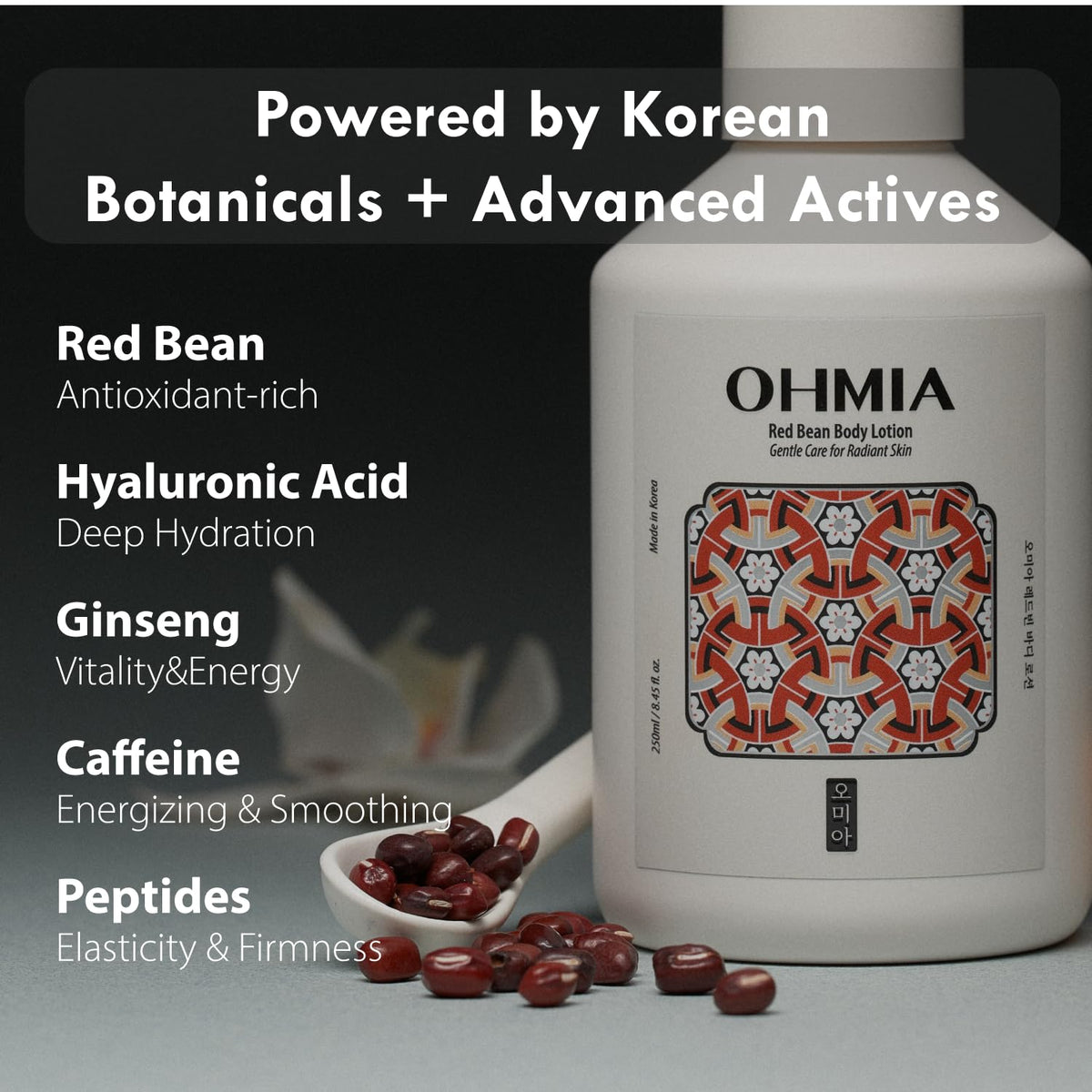 Red Bean Korean Body Lotion for Women - OHMIA Official Product Imagery - 5