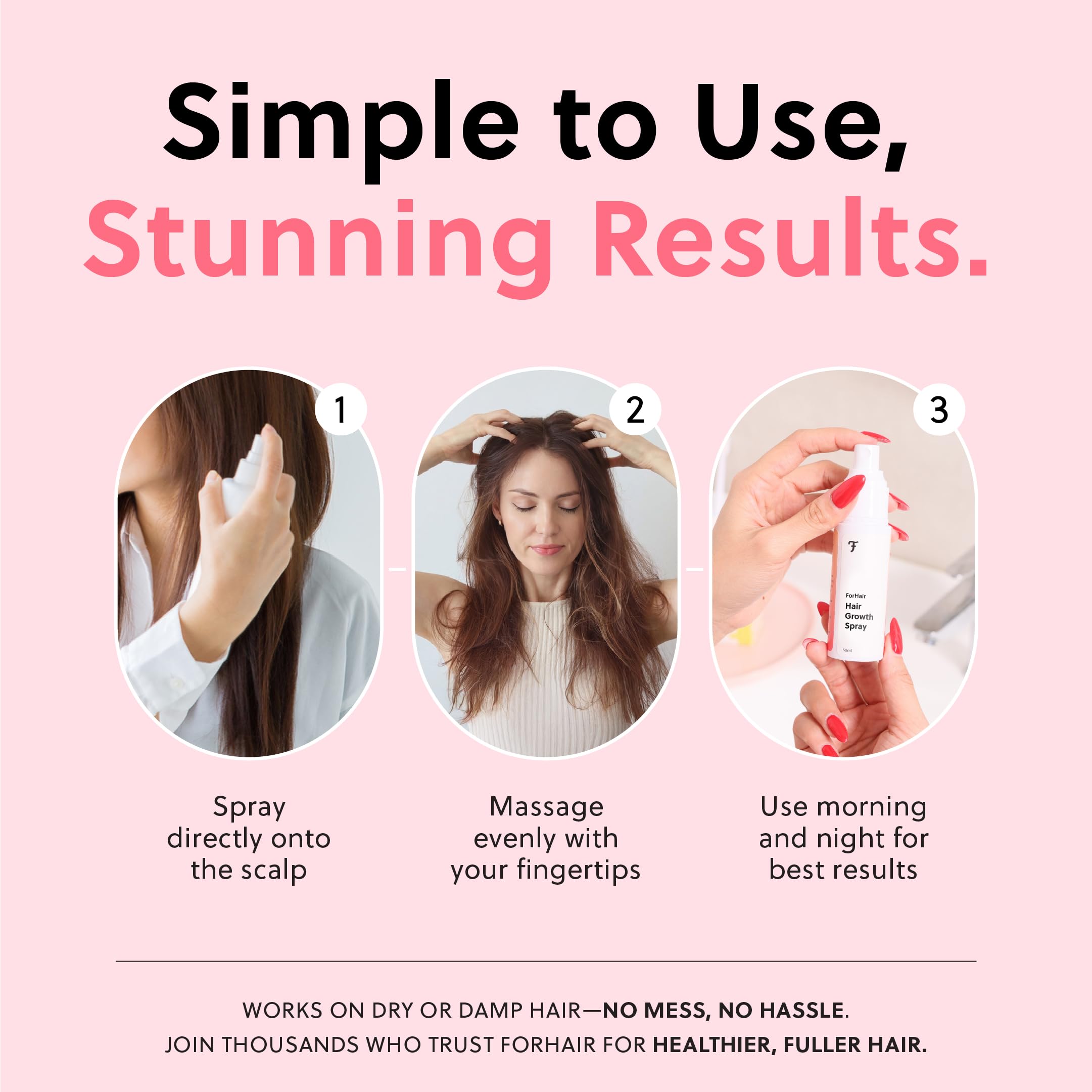 ForChics Hair Growth Spray - Hormone Free Safe Hair Regrowth - Forchics Official Product View 7