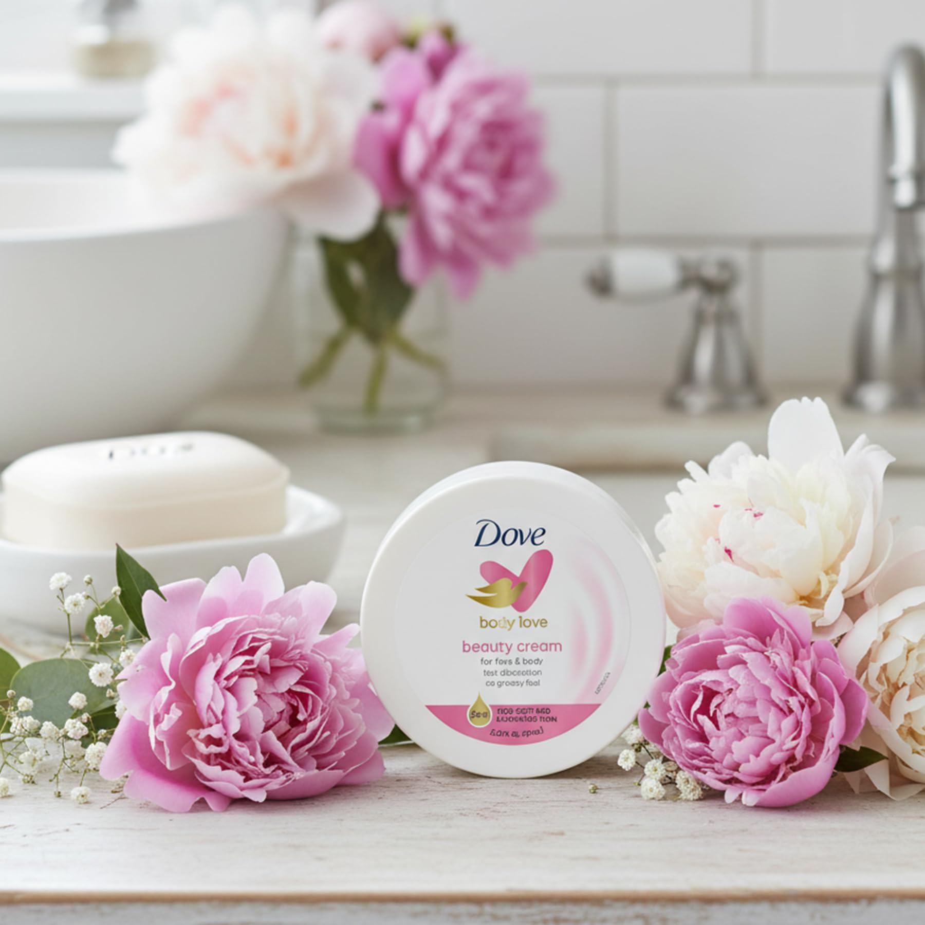 Dove Nourishing Body Care, Face, Hand, and Body Beauty Cream for - Dove