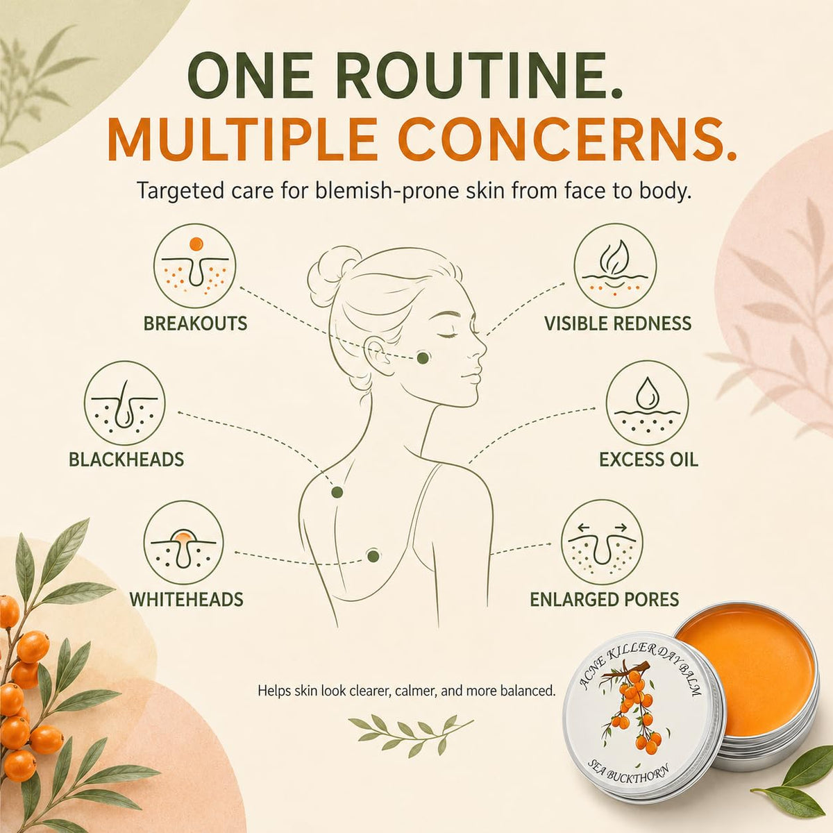 Organic Acne Redness Relief Set Organic Acne Redness Killer - SDXJIOGE Official Imagery - 8
