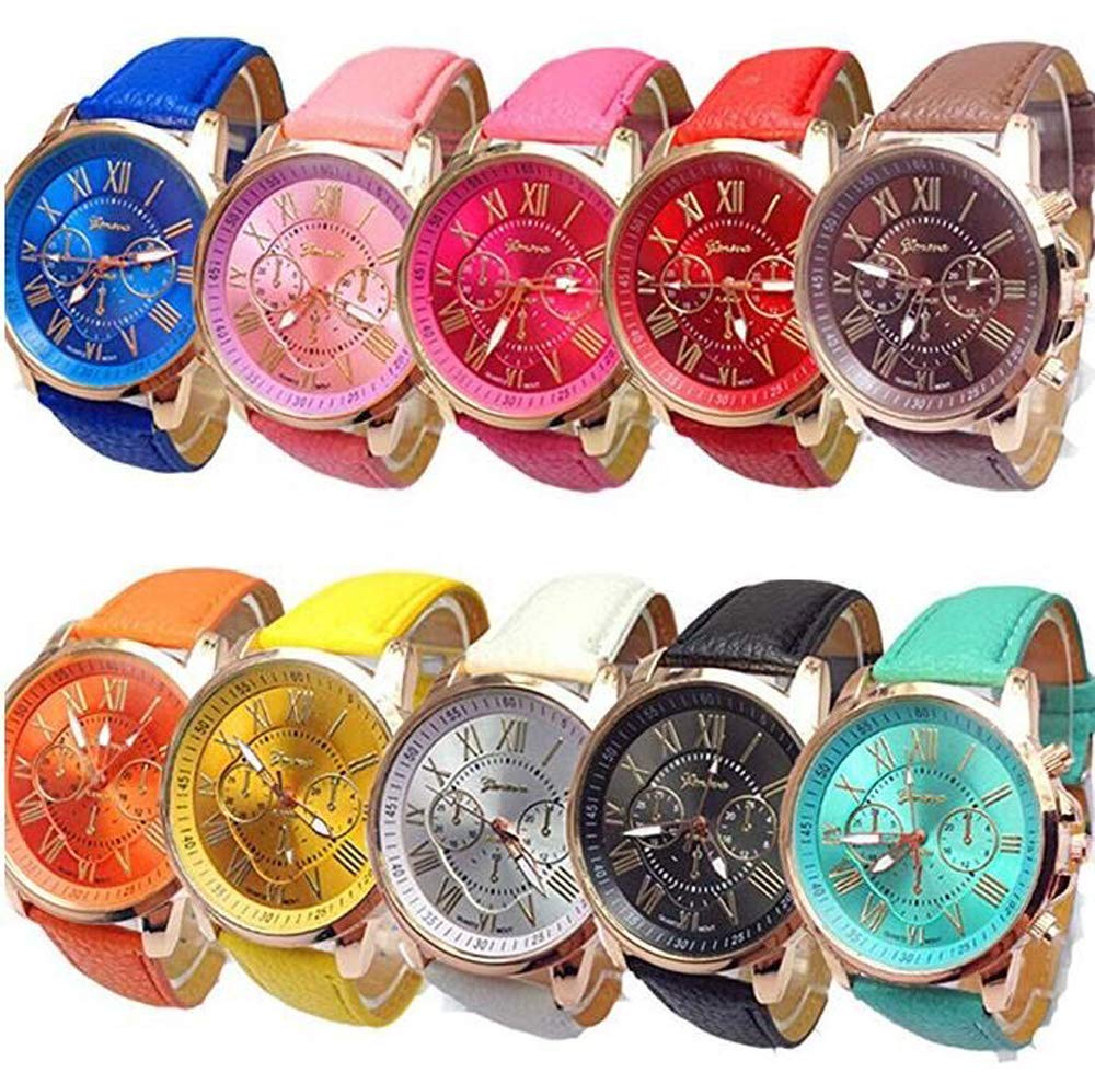 Wholesale Watches 10 Pack Fashion Ladies Women PU Leather - Product Imagery