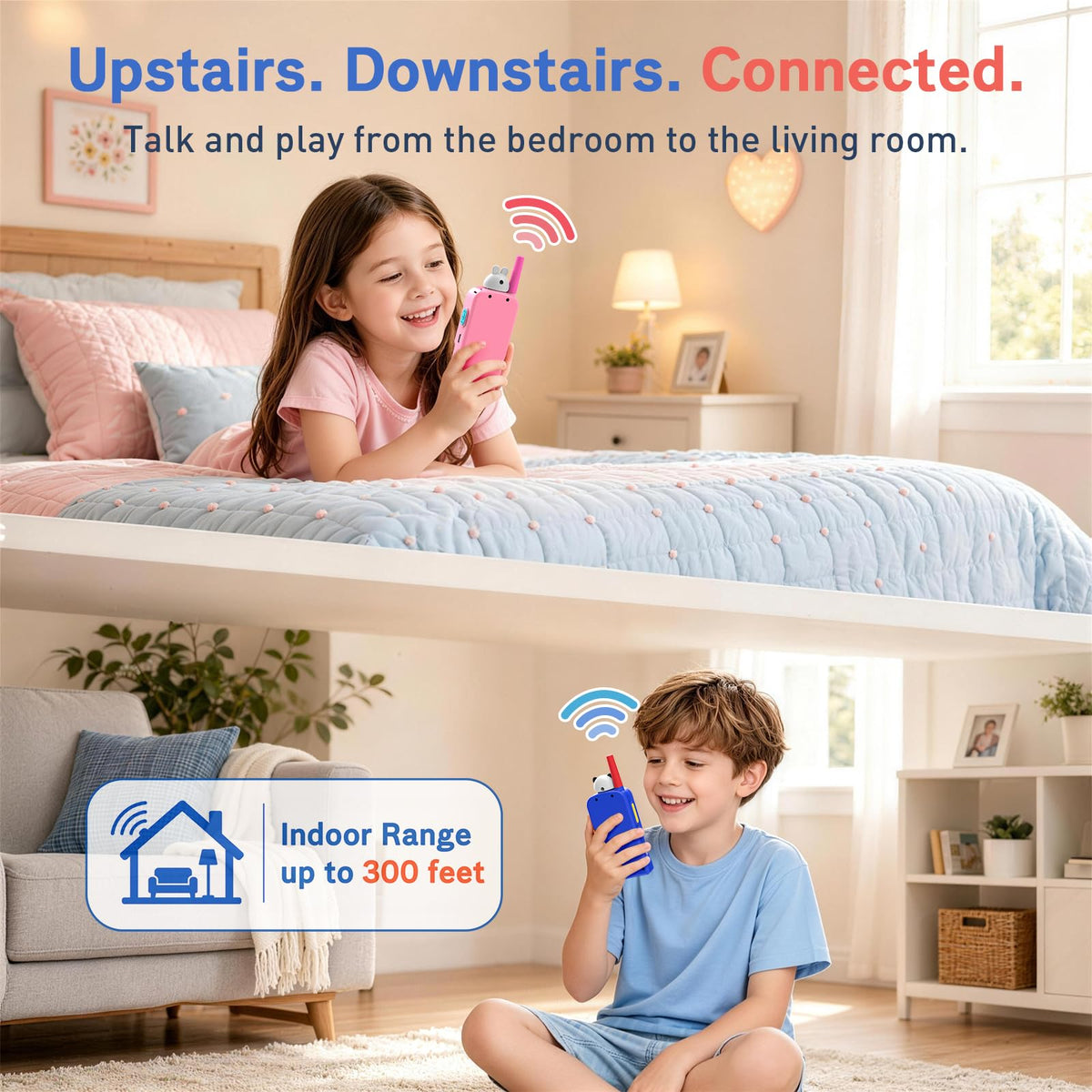 Video Walkie Talkies for Kids 2 Pack Gift for Ages 3 12 Girl - MarsBus Official Imagery - 8
