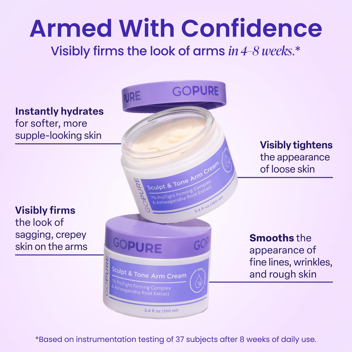 goPure Sculpt Tone Arm Cream - goPure Official Imagery - 3