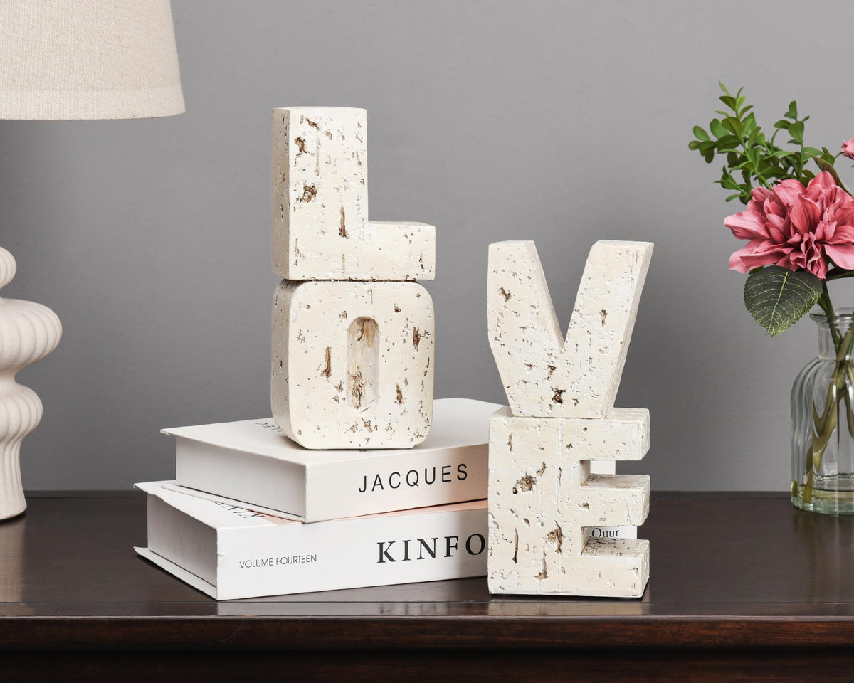 Book Ends Decorative with Love Design Small Farmhouse Heavy - Kakizzy Official Imagery - 3
