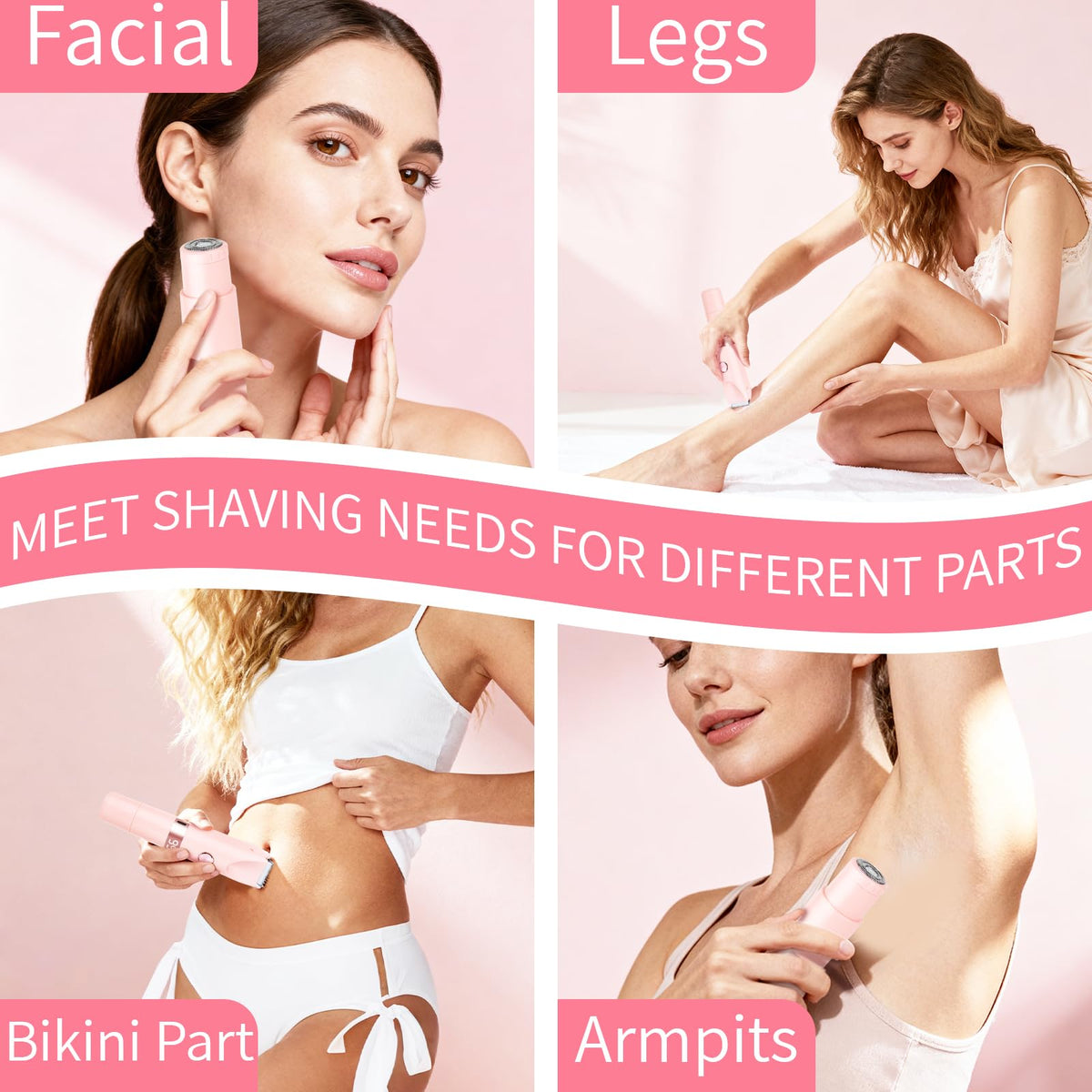 2 in 1 Electric Shaver Bikini Trimmer with LED Display for - Beanify Official Imagery - 5
