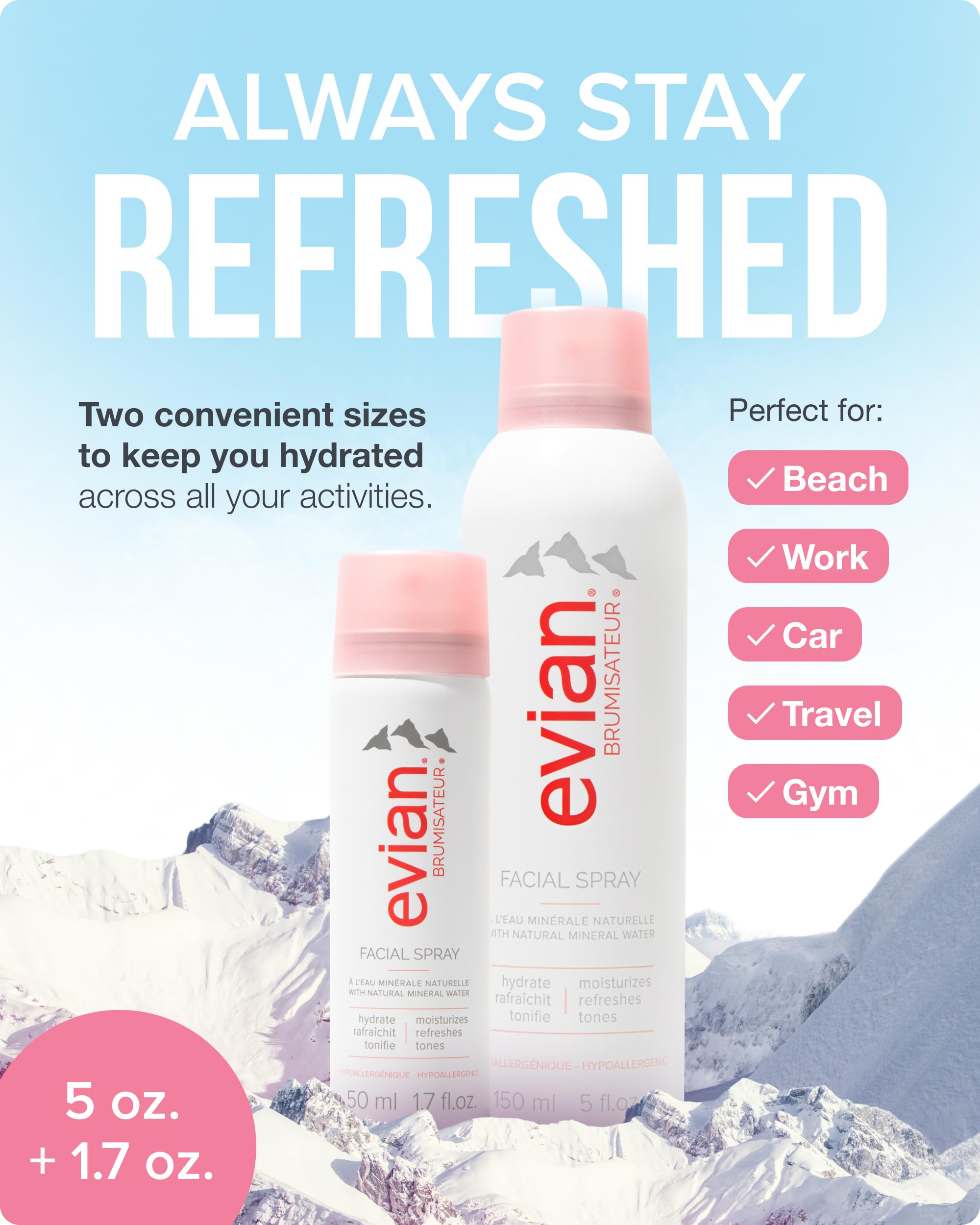 Evian Facial Spray Weekender Kit - BRUMISATEUR Official Imagery - 3
