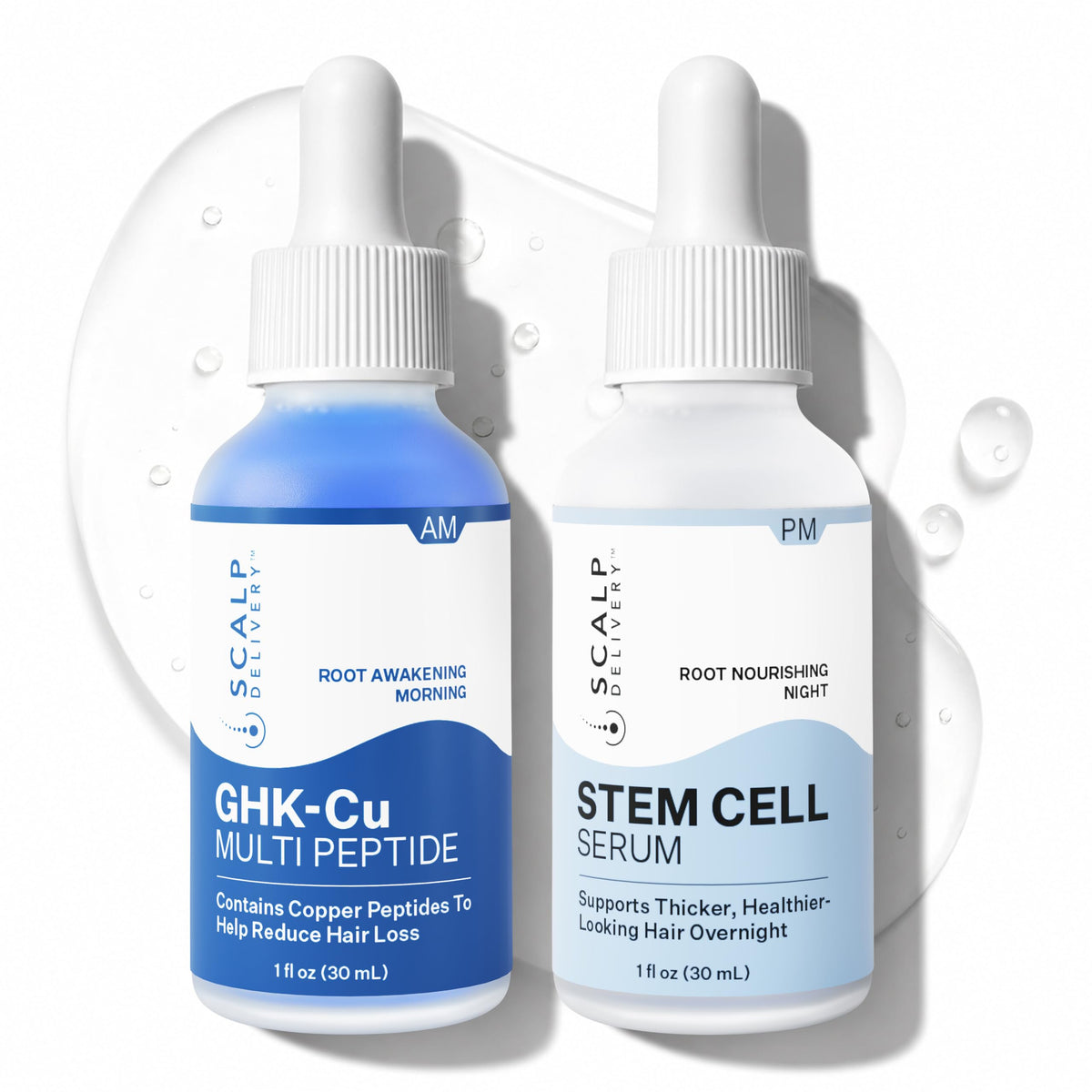 AM PM GHK Cu Peptide Scalp Serum - scalp delivery Official Imagery - 1