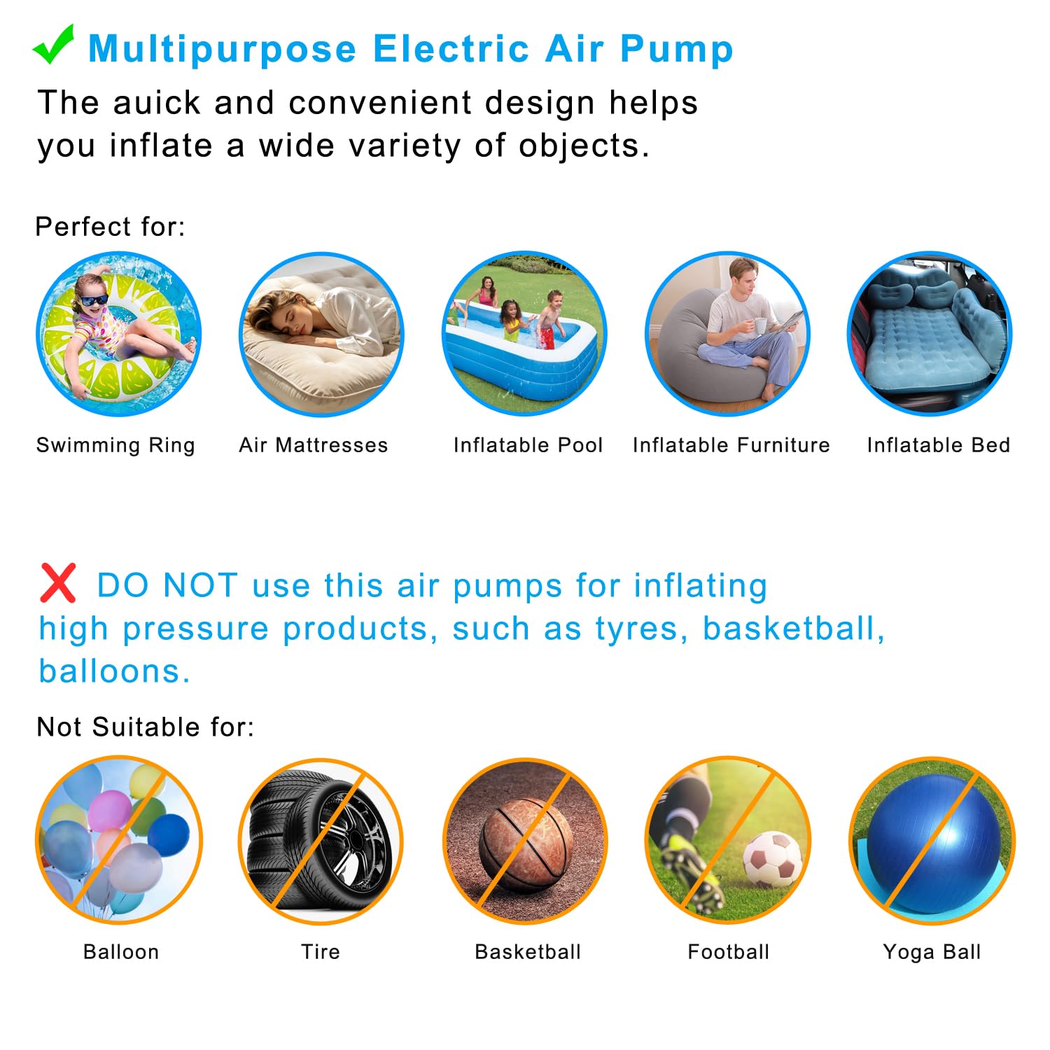 Newpol Inflatable Bed Pump, Electric Air Pump - View 3