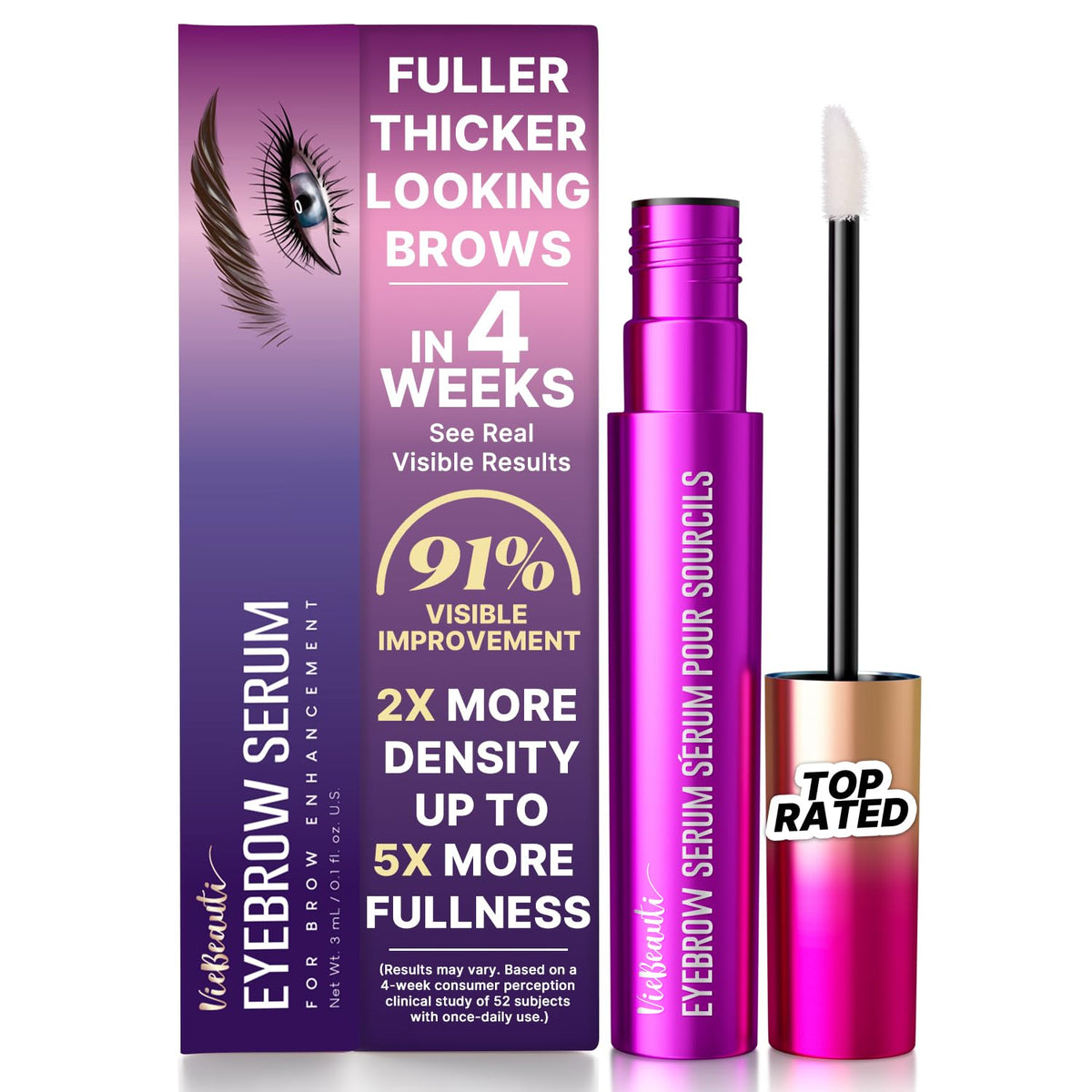 VieBeauti Eyebrow Growth Serum for Longer Fuller Thicker - VieBeauti Official Imagery - 2