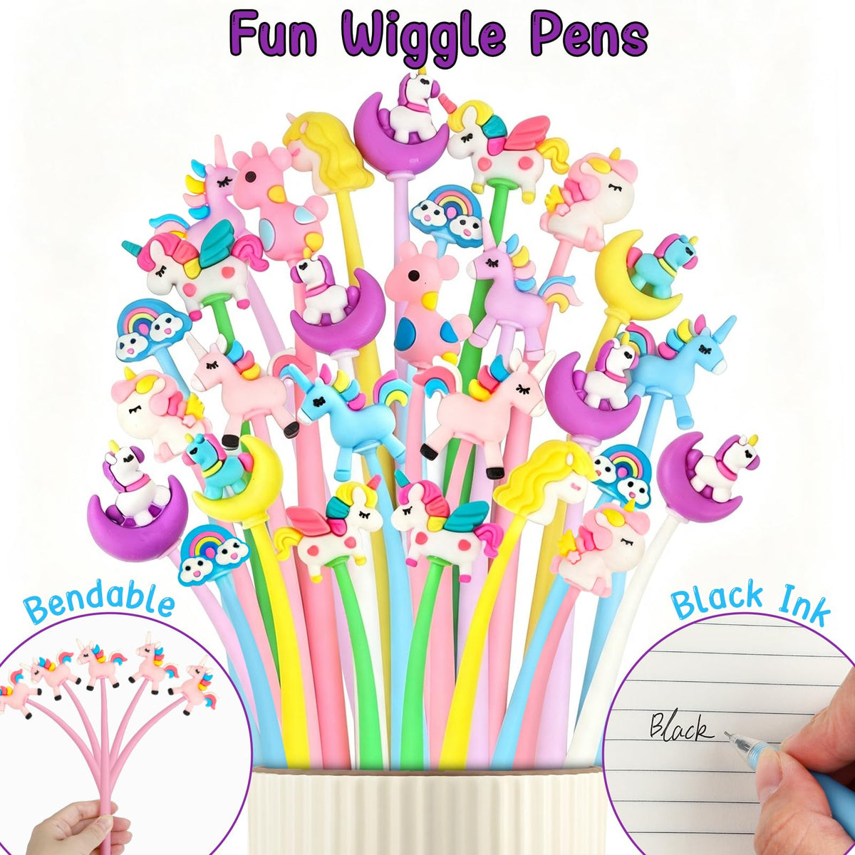 Unicorn Party Favors 24 Pack Unicorn Birthday Party Supplies - Mepmela Official Imagery - 4