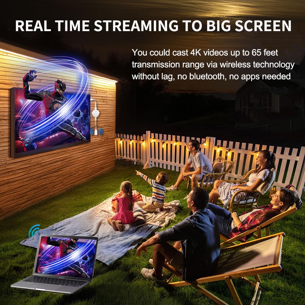 4K Wireless HDMI Display Adapter SOCLLLife Screen Mirroring - SOCLLLife Official Imagery - 3