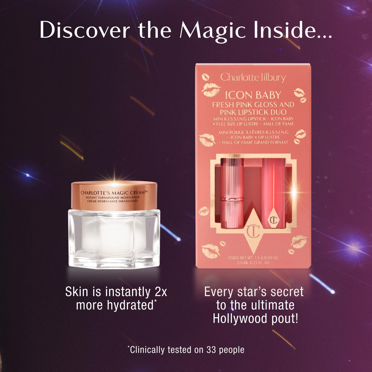 Charlotte Tilbury Magic Cream Duo with Icon Baby Lip Set - Premium Selection Official Imagery - 3