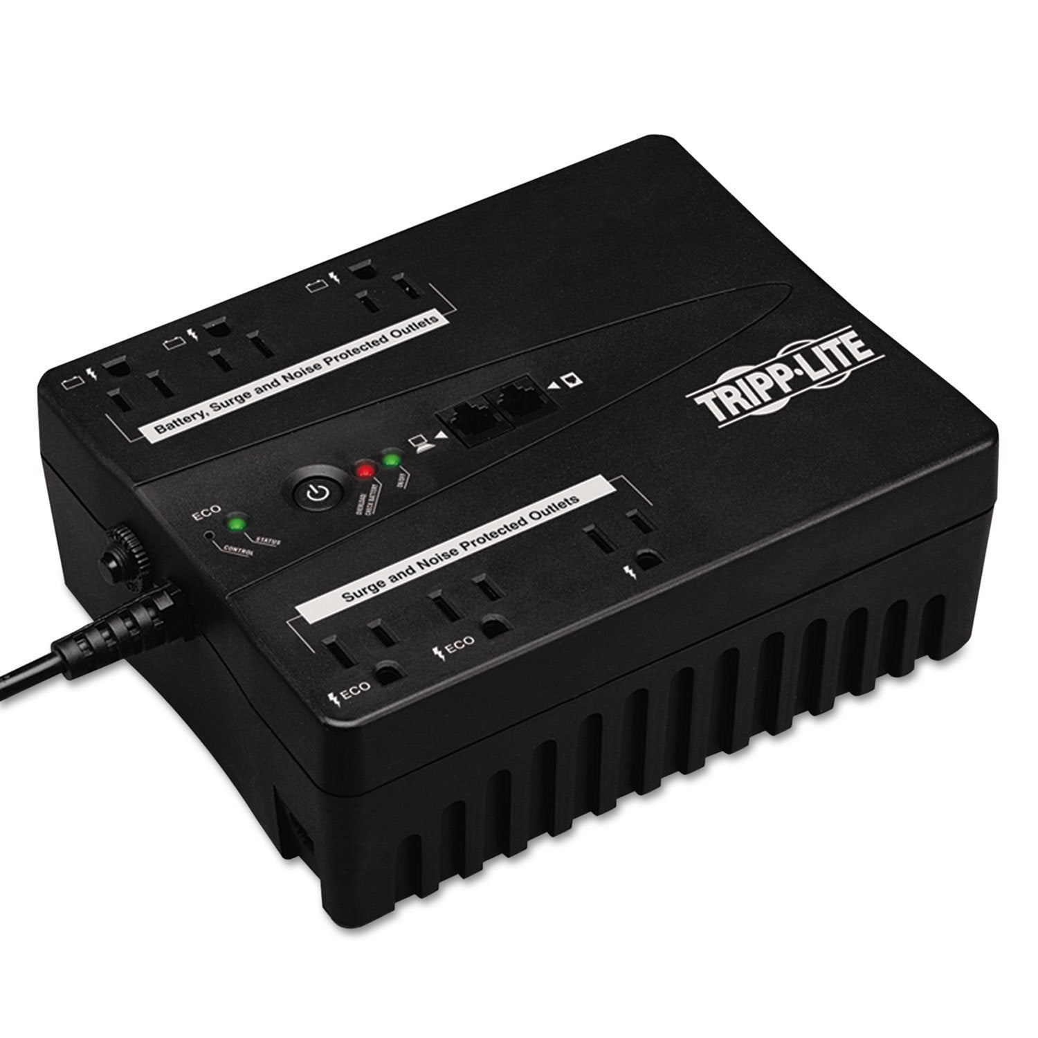 TRIPP LITE ECO350UPS Green Standby UPS System (Output Power Capacity: 350VA/180W 6 outlets3 UPS/Sur
