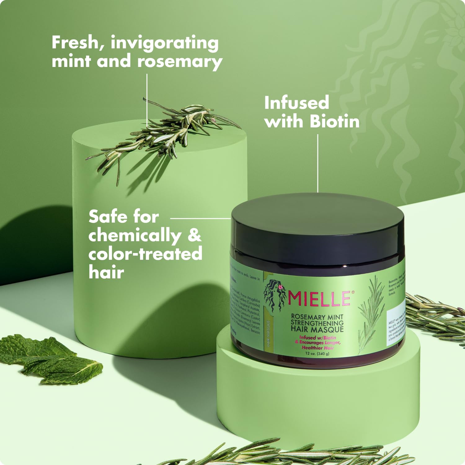 Mielle Organics Rosemary Mint Hair Mask with Biotin - Mielle Organics Official Product View 5